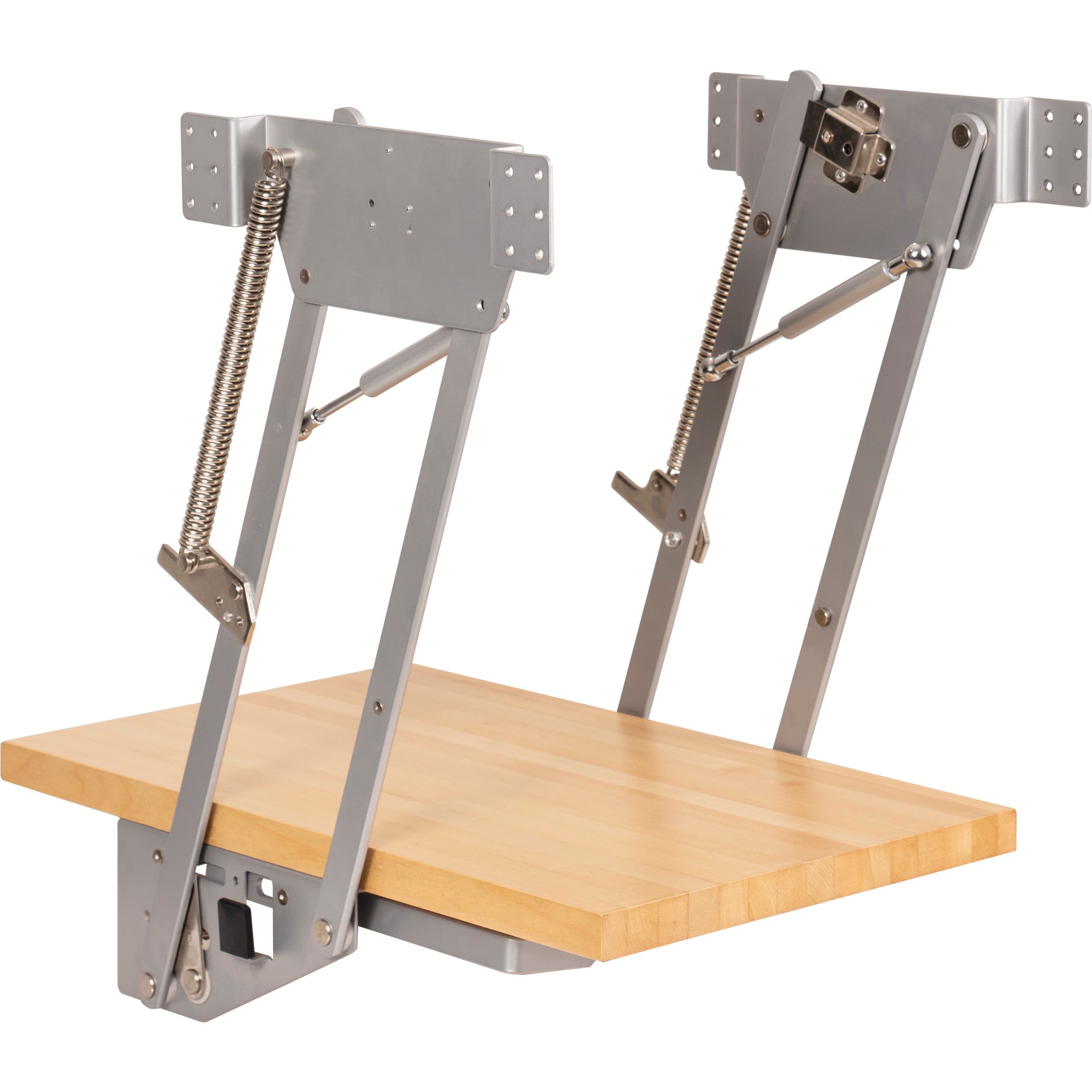 Appliance Lift with Shelf for 18" Opening, Soft-Close Chrome
