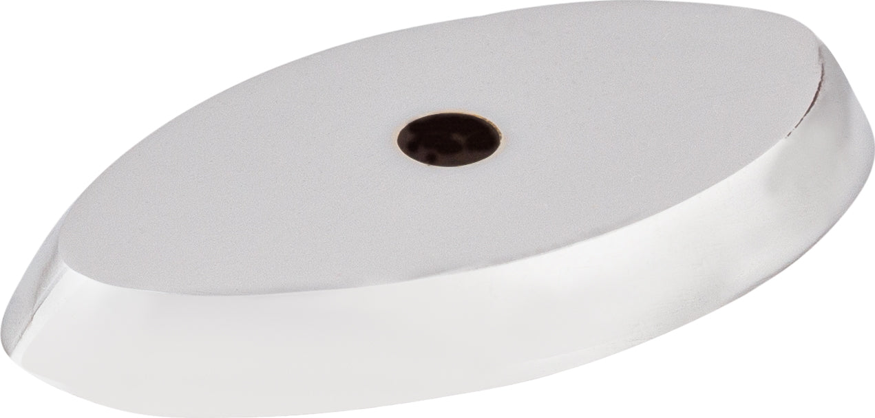 Aspen II Oval Backplate 1 1/2 Inch Polished Chrome | KitchBath