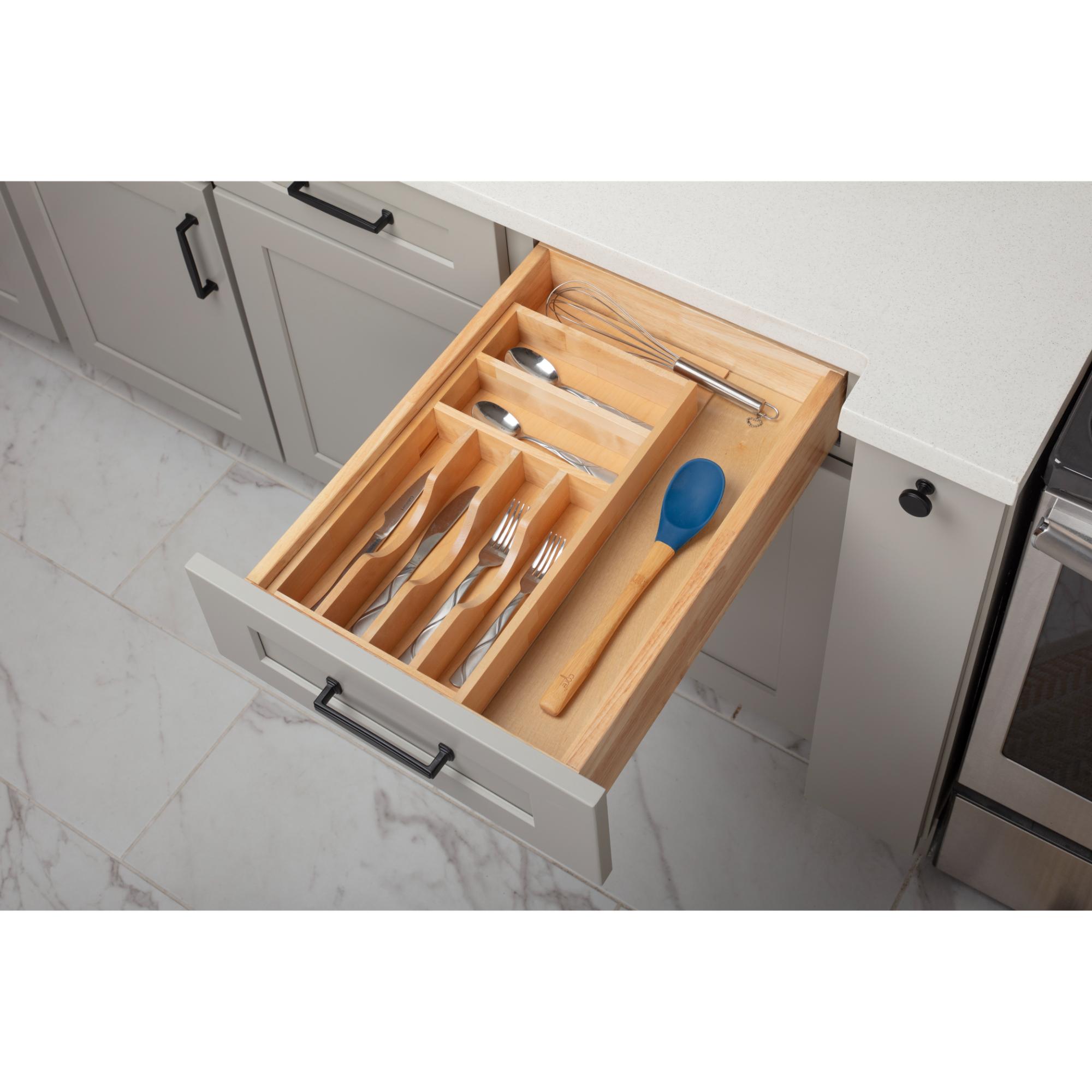 9"- 14" Adjustable SLIMLINE™ Cutlery Drawer Insert | KitchBath