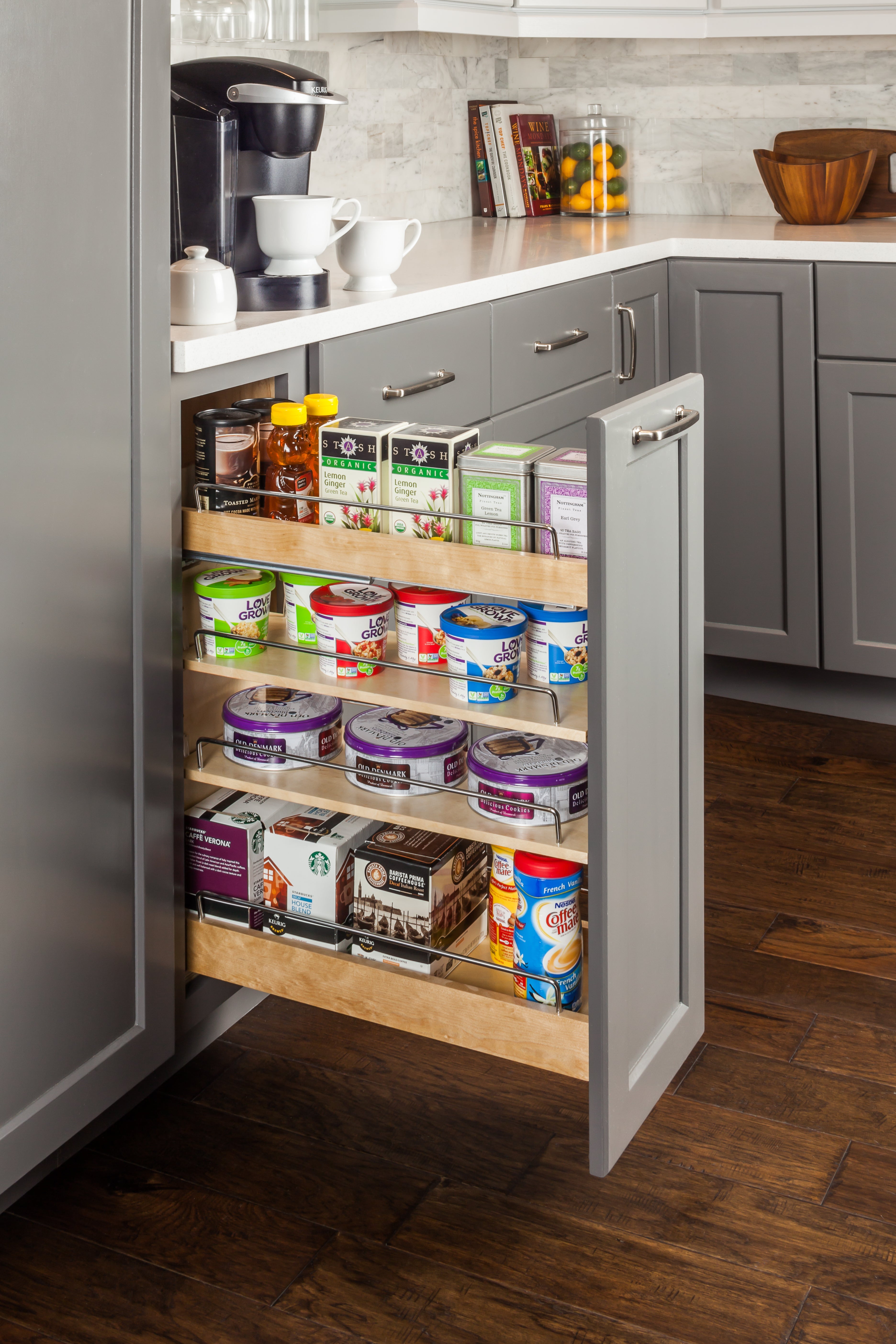 8" "No Wiggle" Base Cabinet Soft-close Pullout | KitchBath
