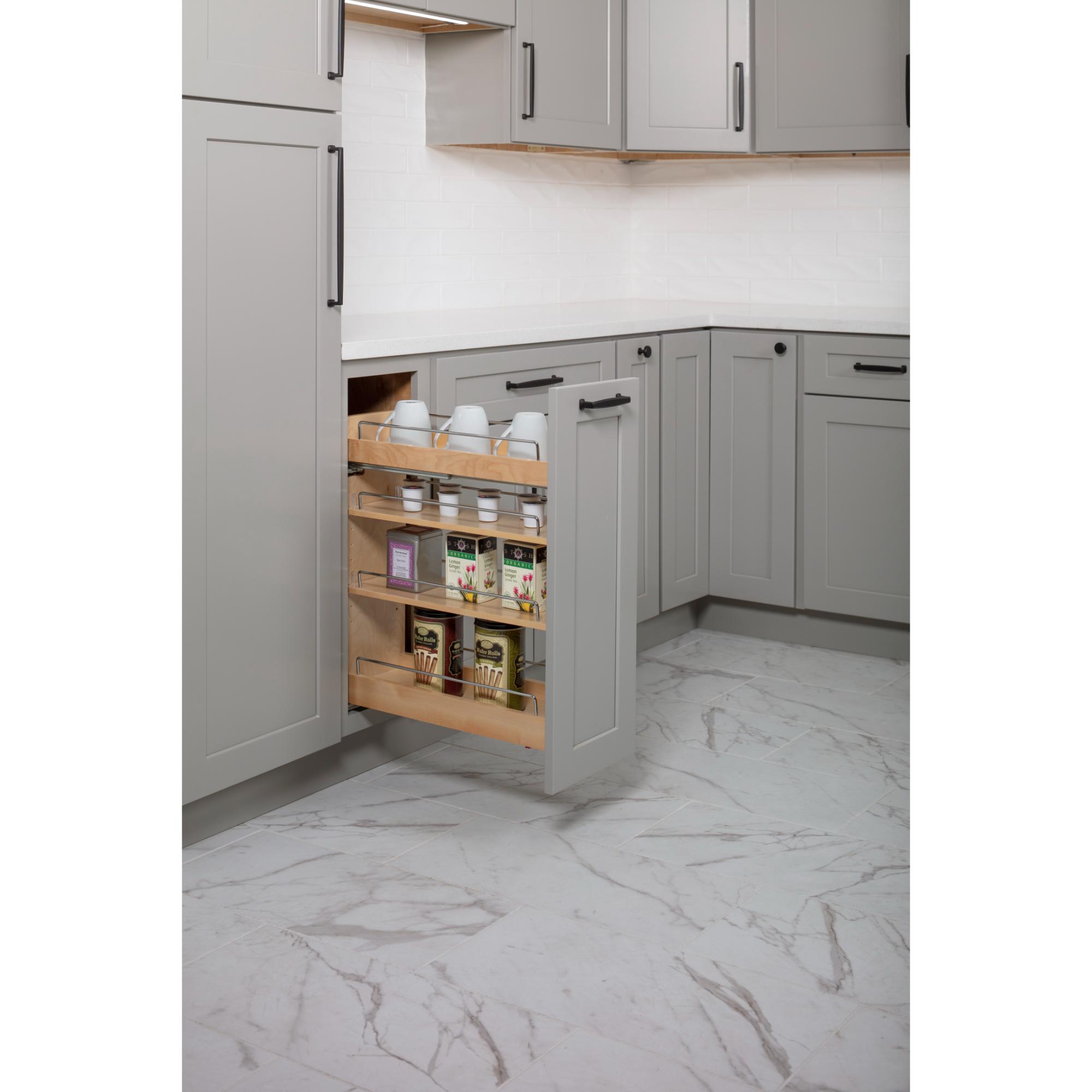 8" "No Wiggle" Base Cabinet Soft-close Pullout | KitchBath