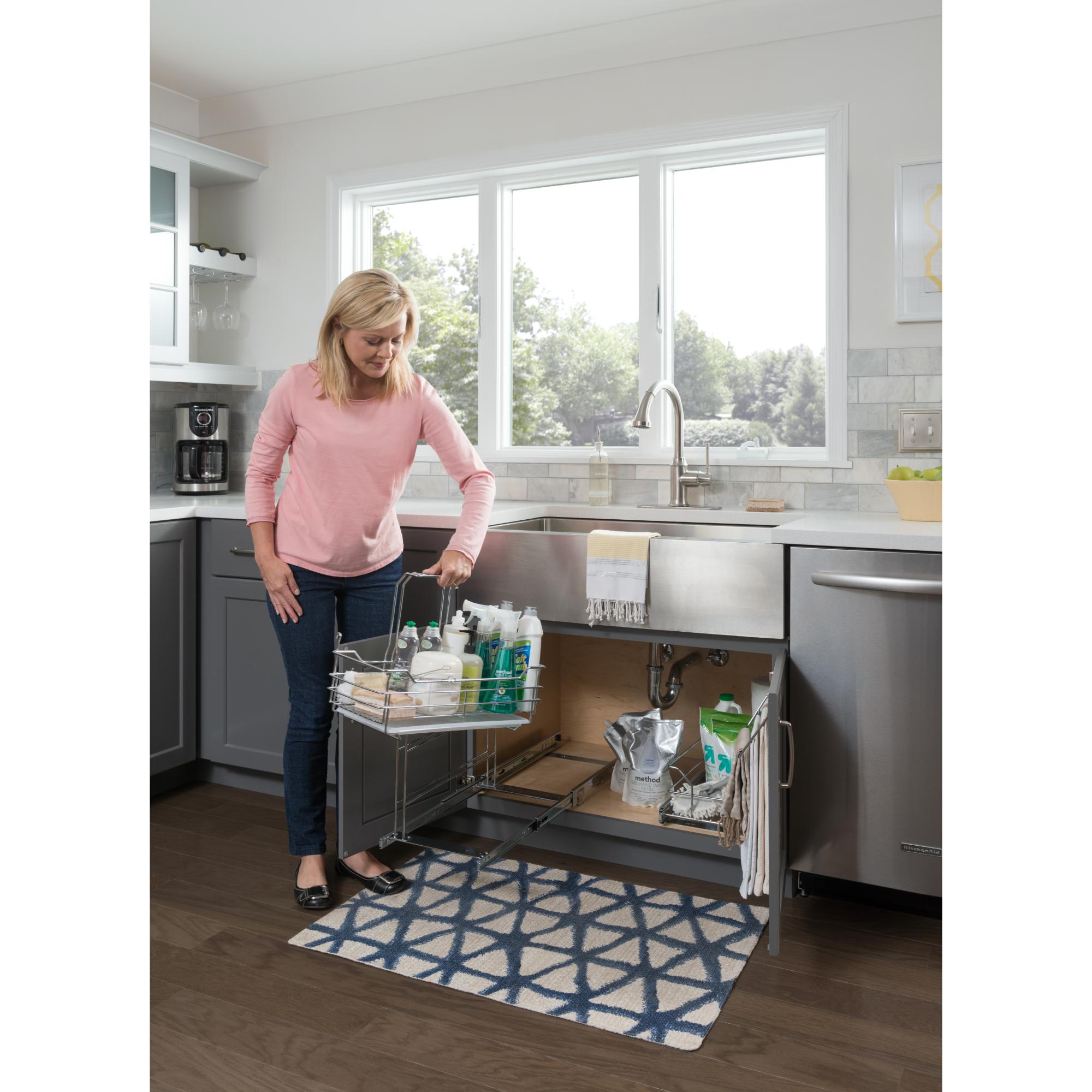 Cleaning Supply Caddy Pullout | KitchBath