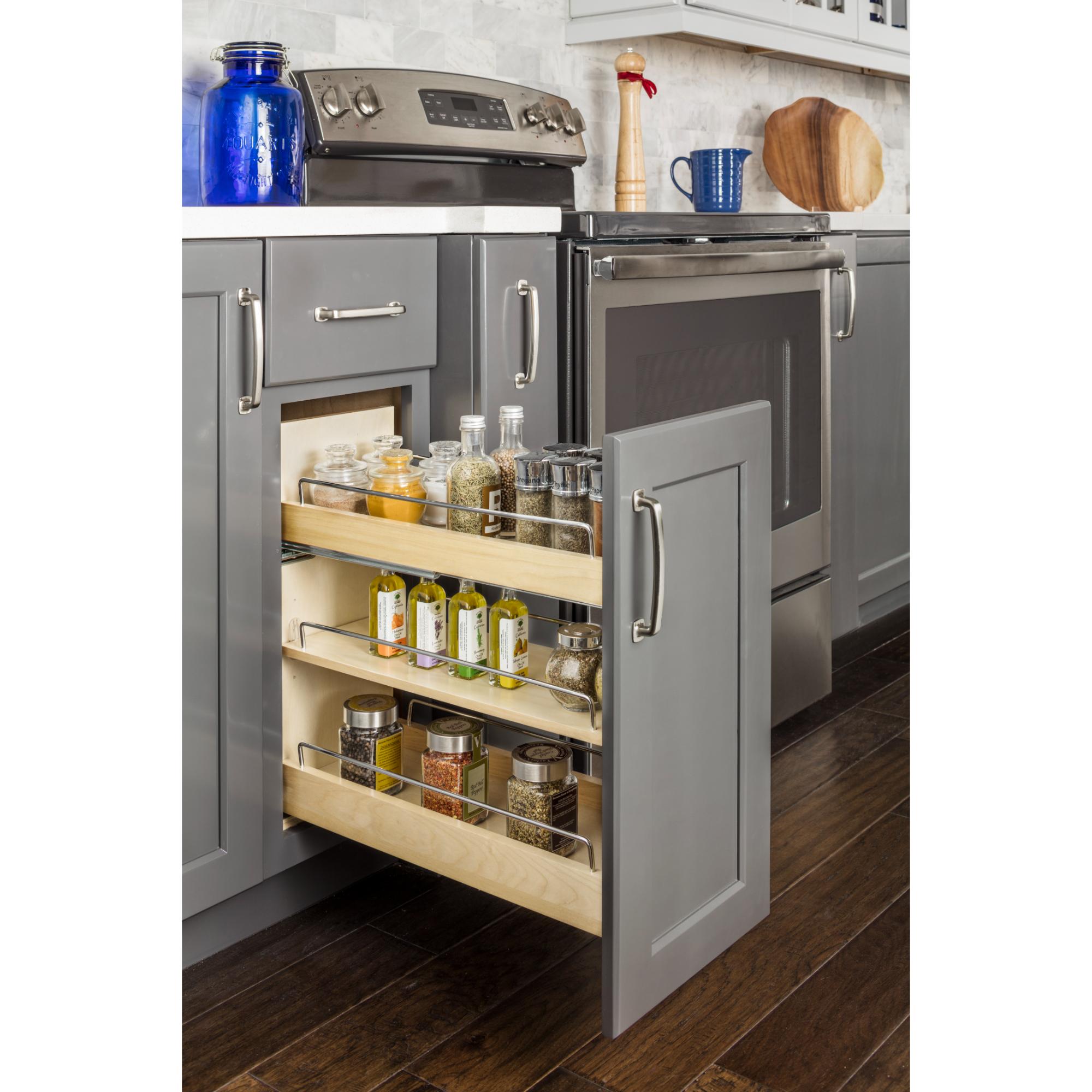 8" "No Wiggle" Soft-close Under Drawer Base Pullout | KitchBath