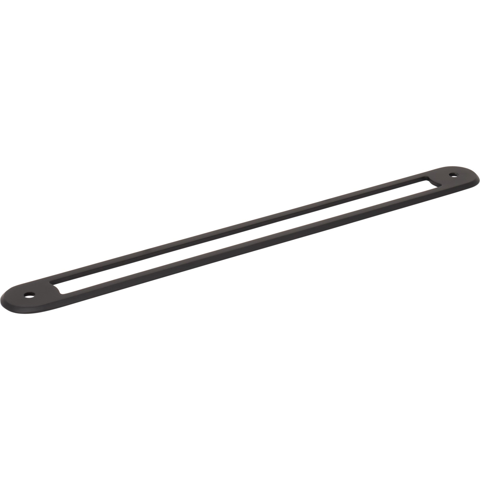 Brockwell 8 13/16" Center to Center Pull Backplate Flat Black | KitchBath