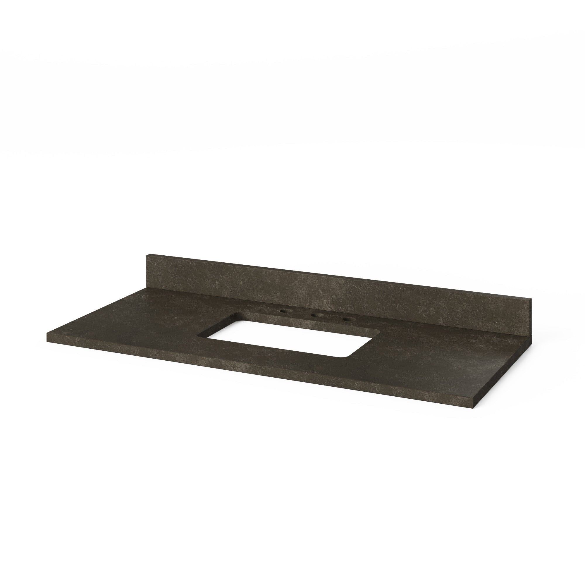 Katara 48" Single Bathroom Vanity Set Natural Oak, Blue Limestone Vanity Top, Rectangle Bowl | KitchBath
