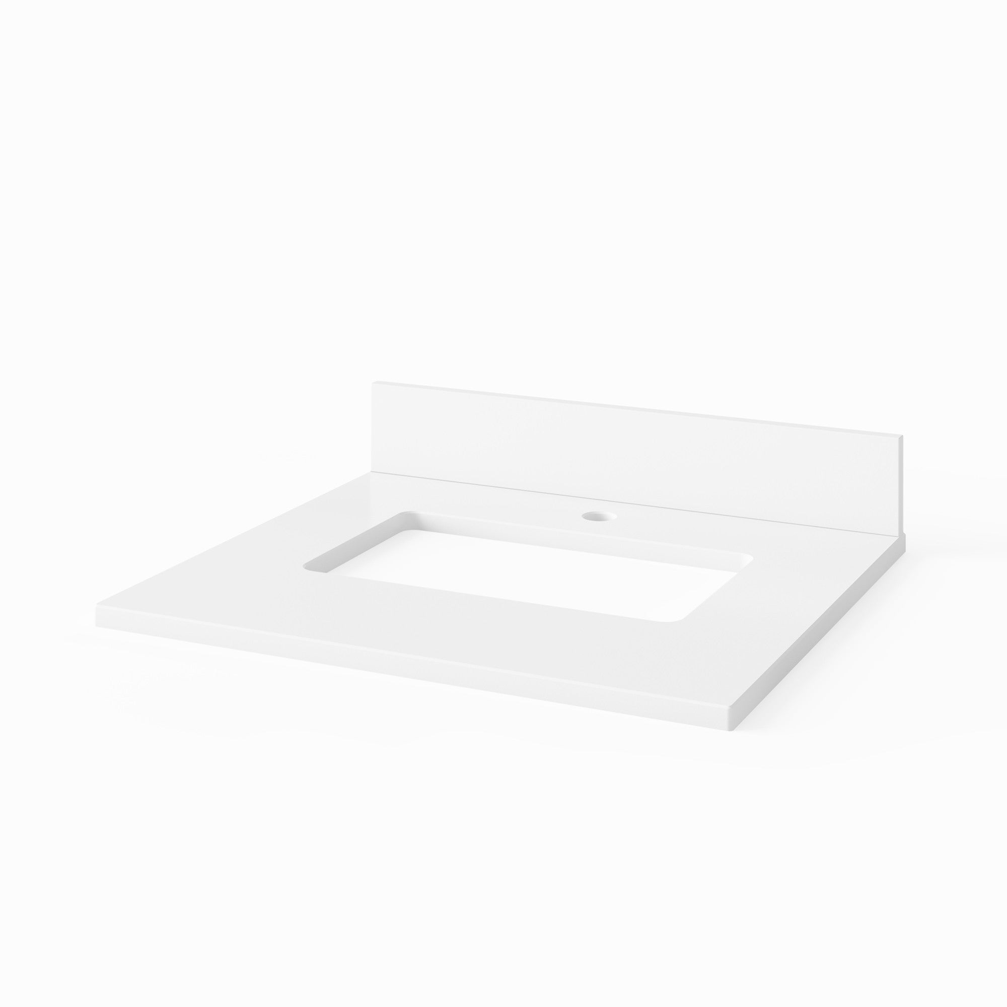 Theodora 24" Blue Steel Theodora Vanity, White Quartz Vanity Top, Undermount Rectangle Bowl | KitchBath