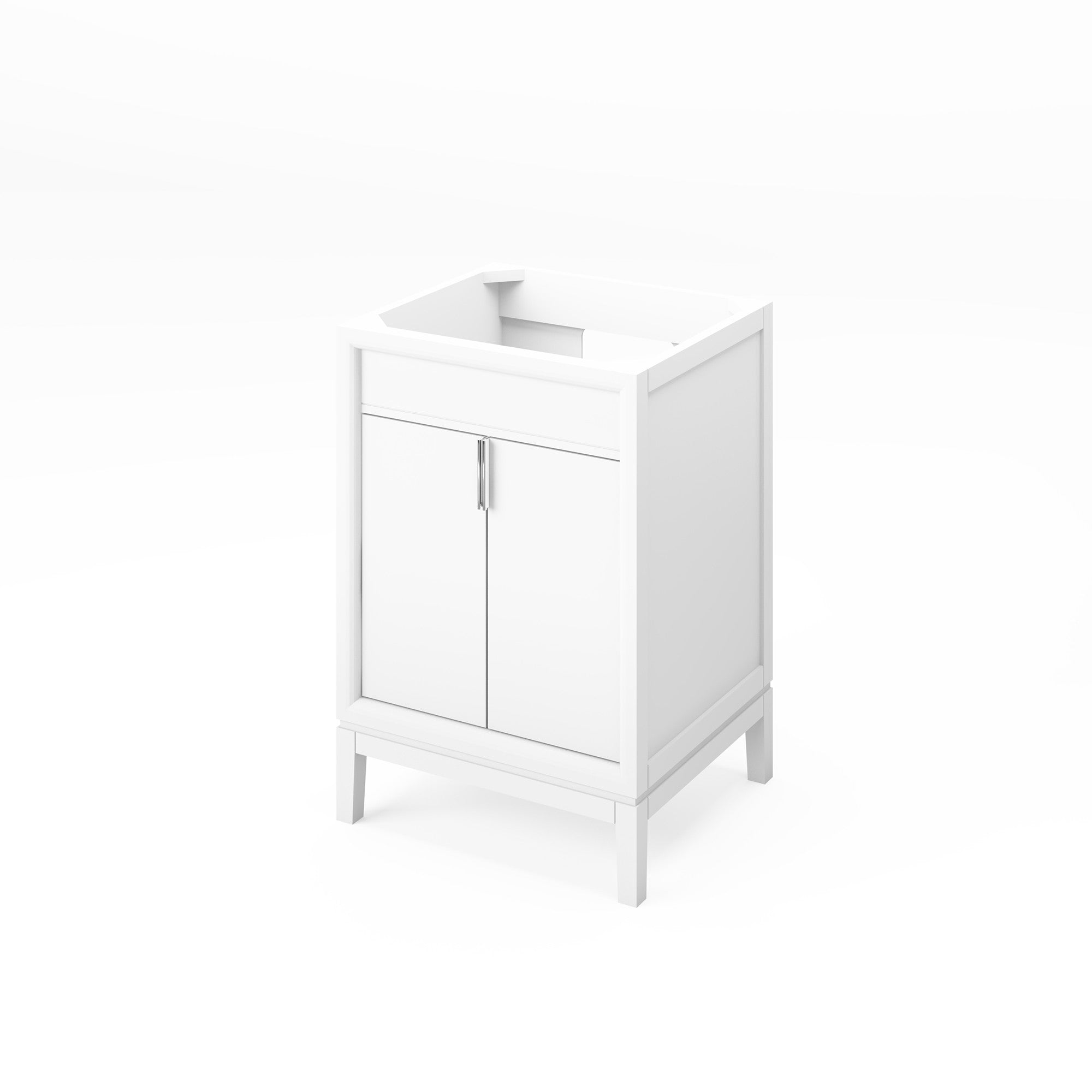 Theodora 24" White Theodora Vanity, White Quartz Vanity Top, Undermount Rectangle Sink | KitchBath
