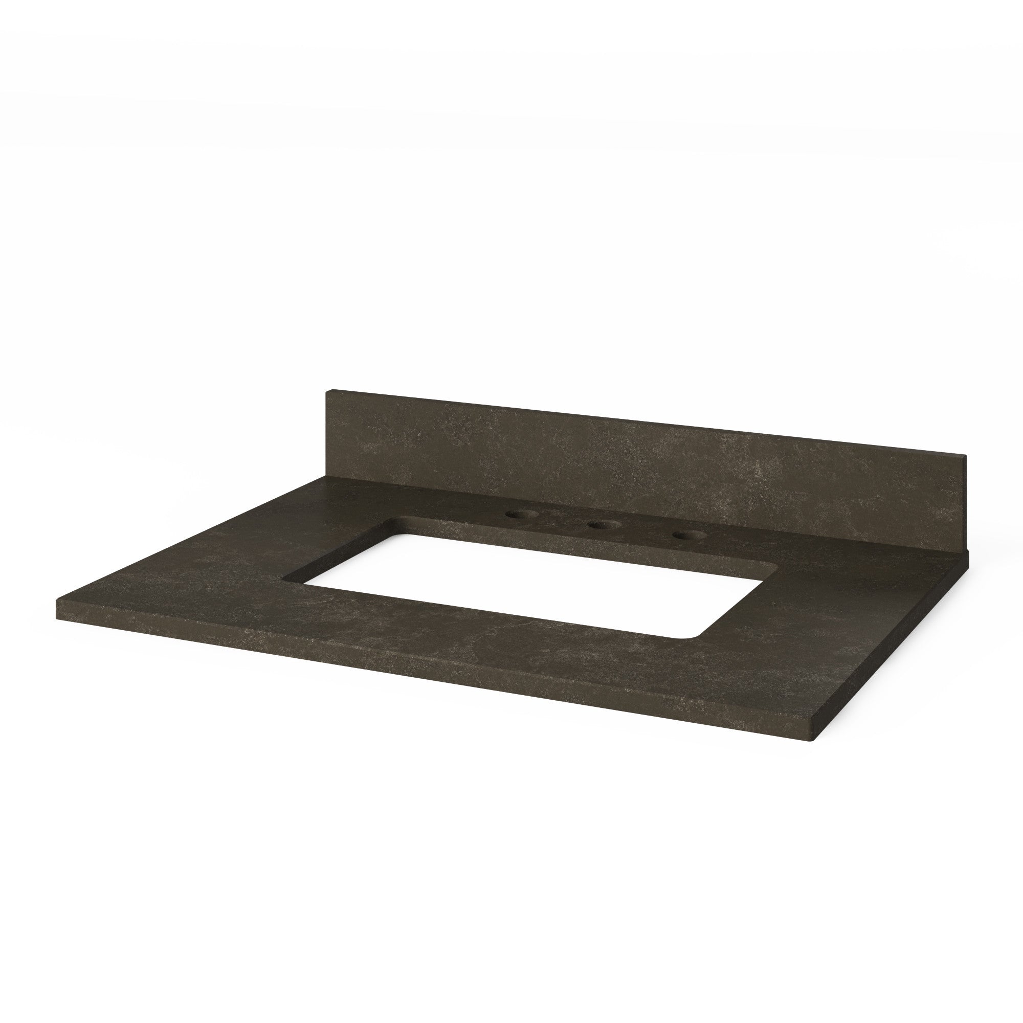 Katara 30" Single Bathroom Vanity Set Natural Oak, Blue Limestone Vanity Top, Rectangle Bowl | KitchBath