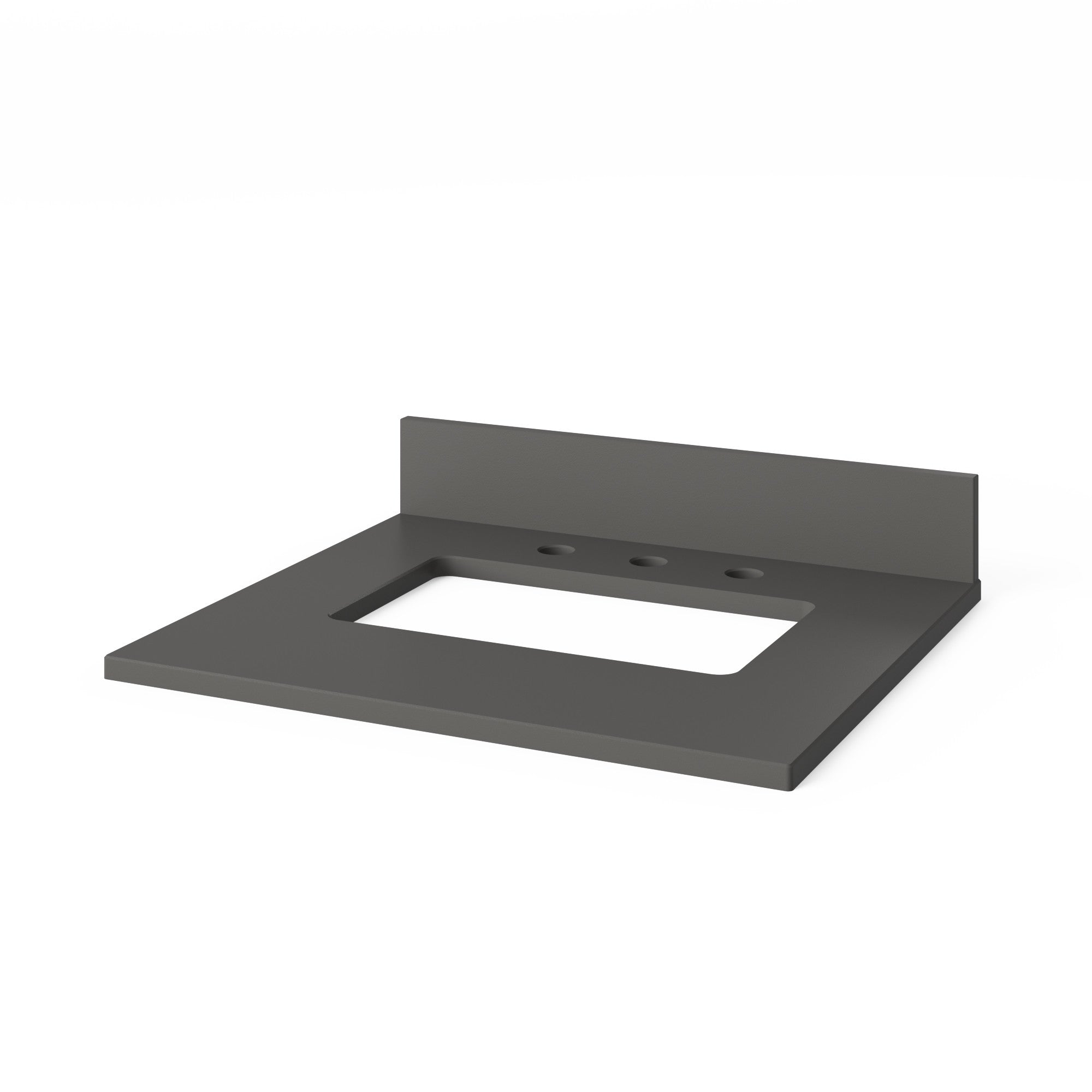 Percival 24" Single Bathroom Vanity Set Natural Oak, Grey Quartz Vanity Top, Rectangle Bowl | KitchBath