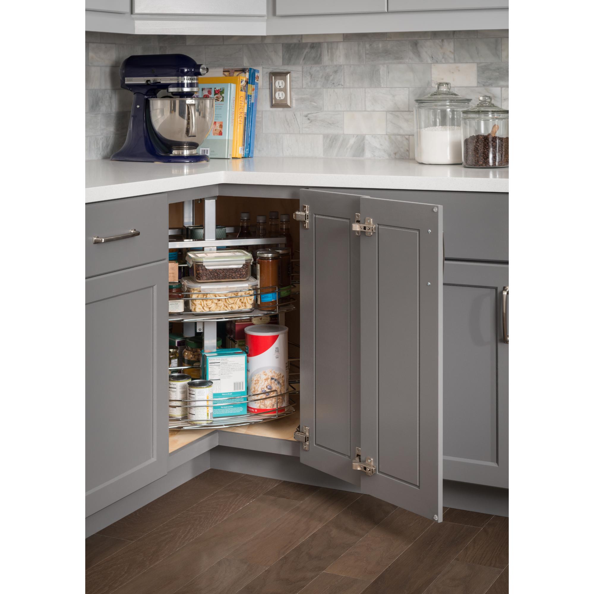 Easy 360 Lazy Susan Rotating Corner Organizer | KitchBath