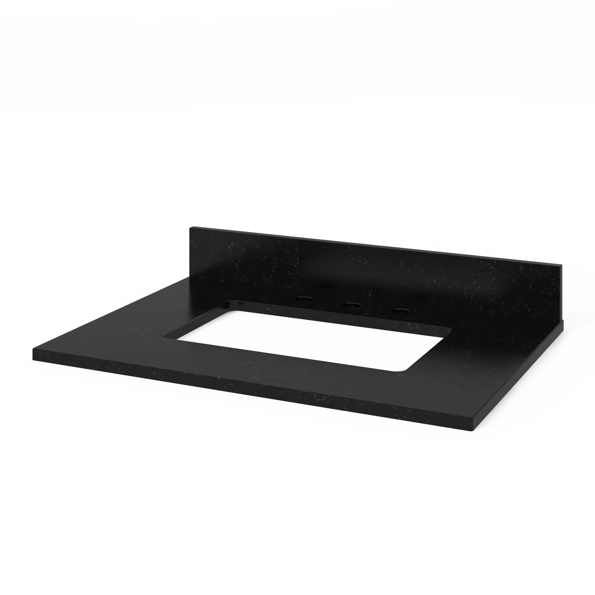 Katara 30" Single Bathroom Vanity Set Natural Oak, Black Granite Vanity Top, Rectangle Bowl | KitchBath