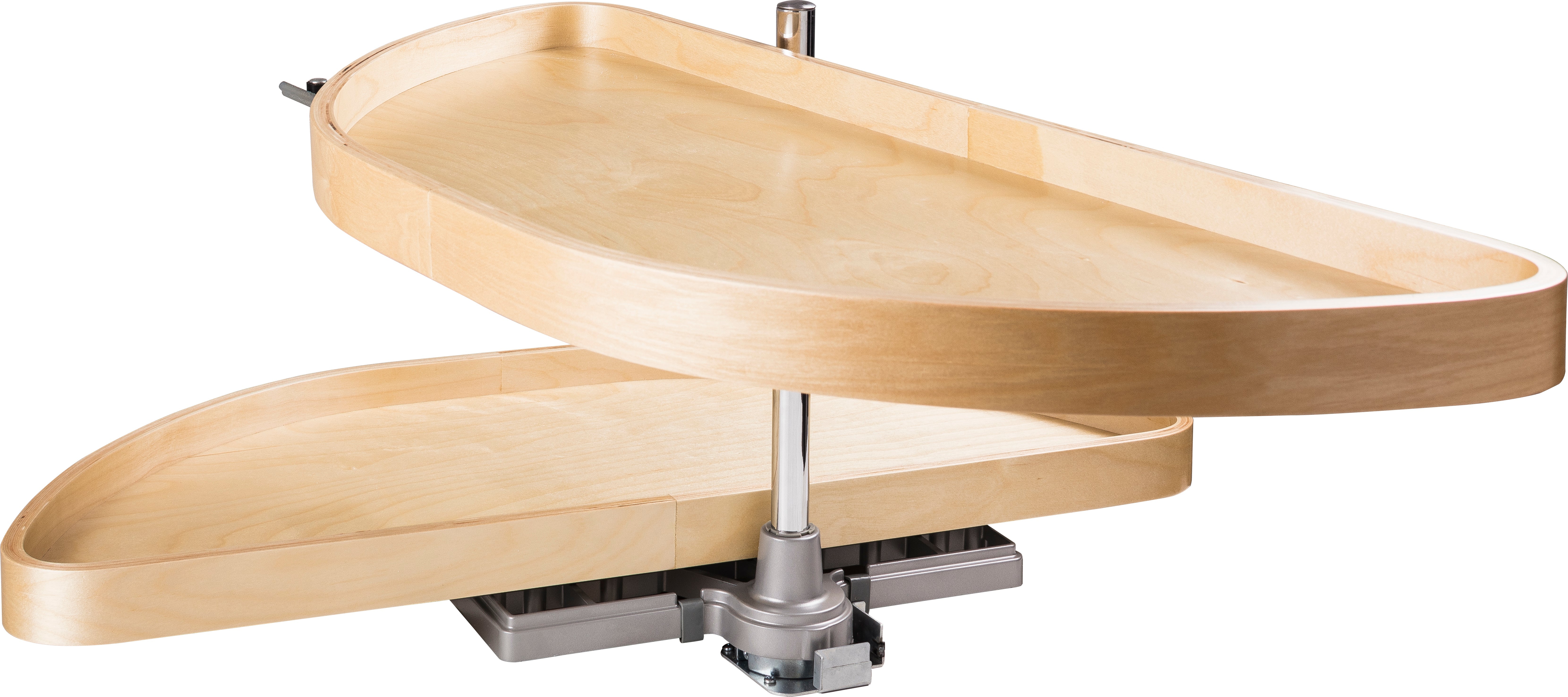35" Wood Half-Moon Lazy Susan | KitchBath