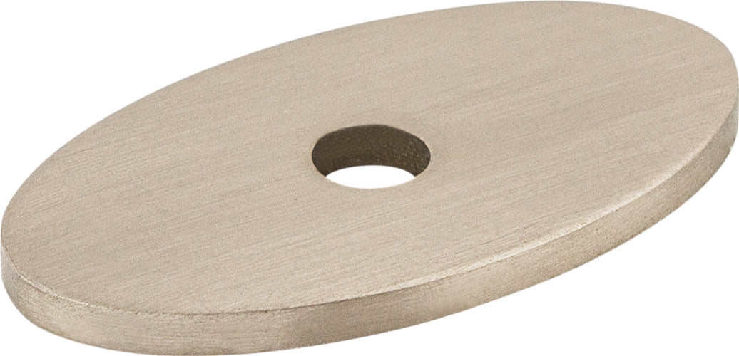 Oval Backplate 1 1/4 Inch Brushed Satin Nickel | KitchBath