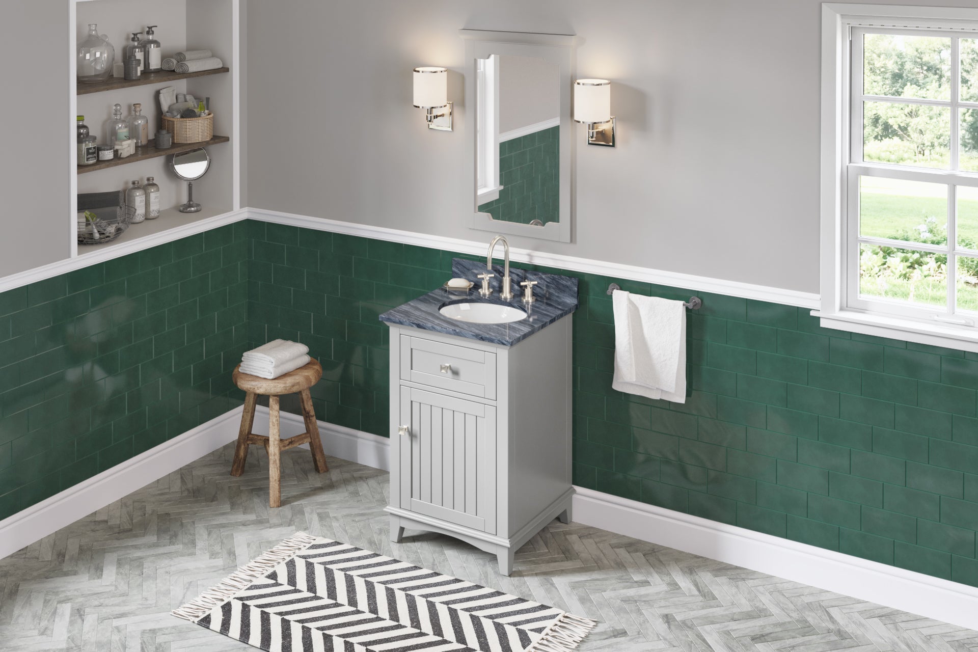 48" Grey Savino Vanity | KitchBath