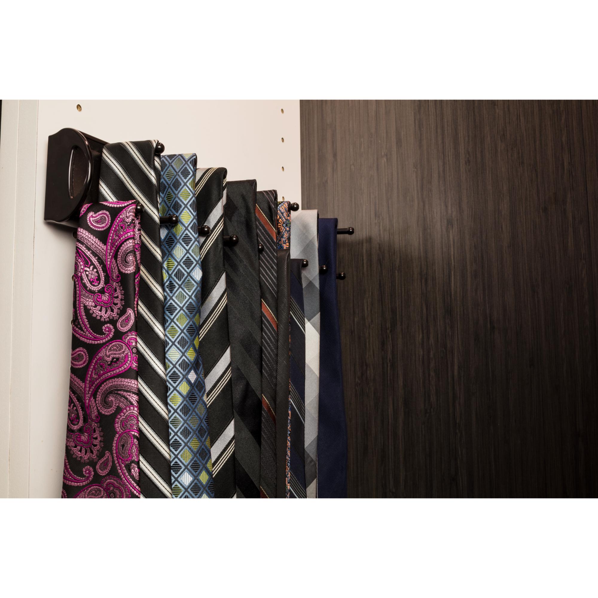 Satin Nickel 14" Tie Rack | KitchBath
