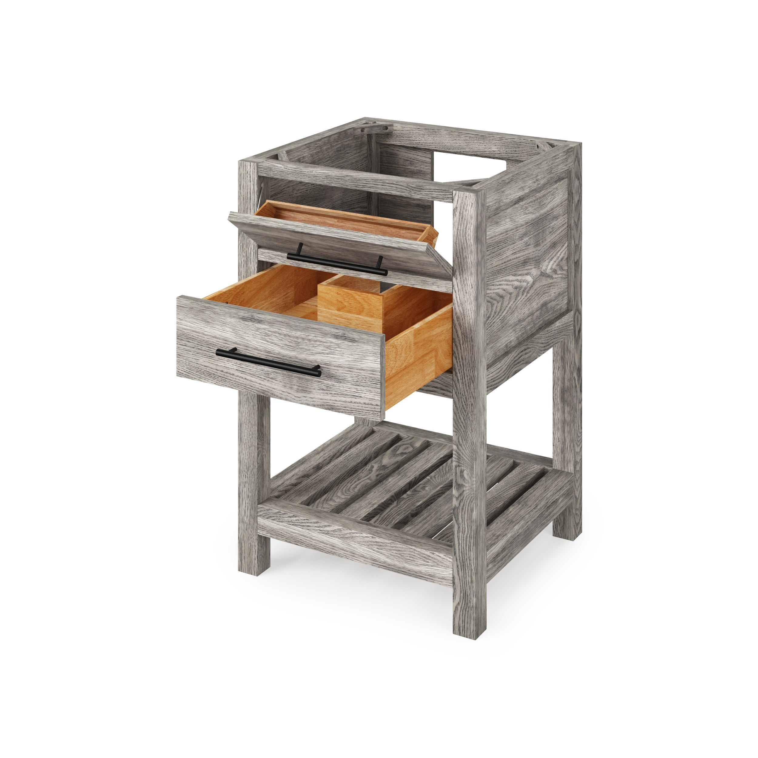 24" Weathered Grey Wavecrest Vanity | KitchBath