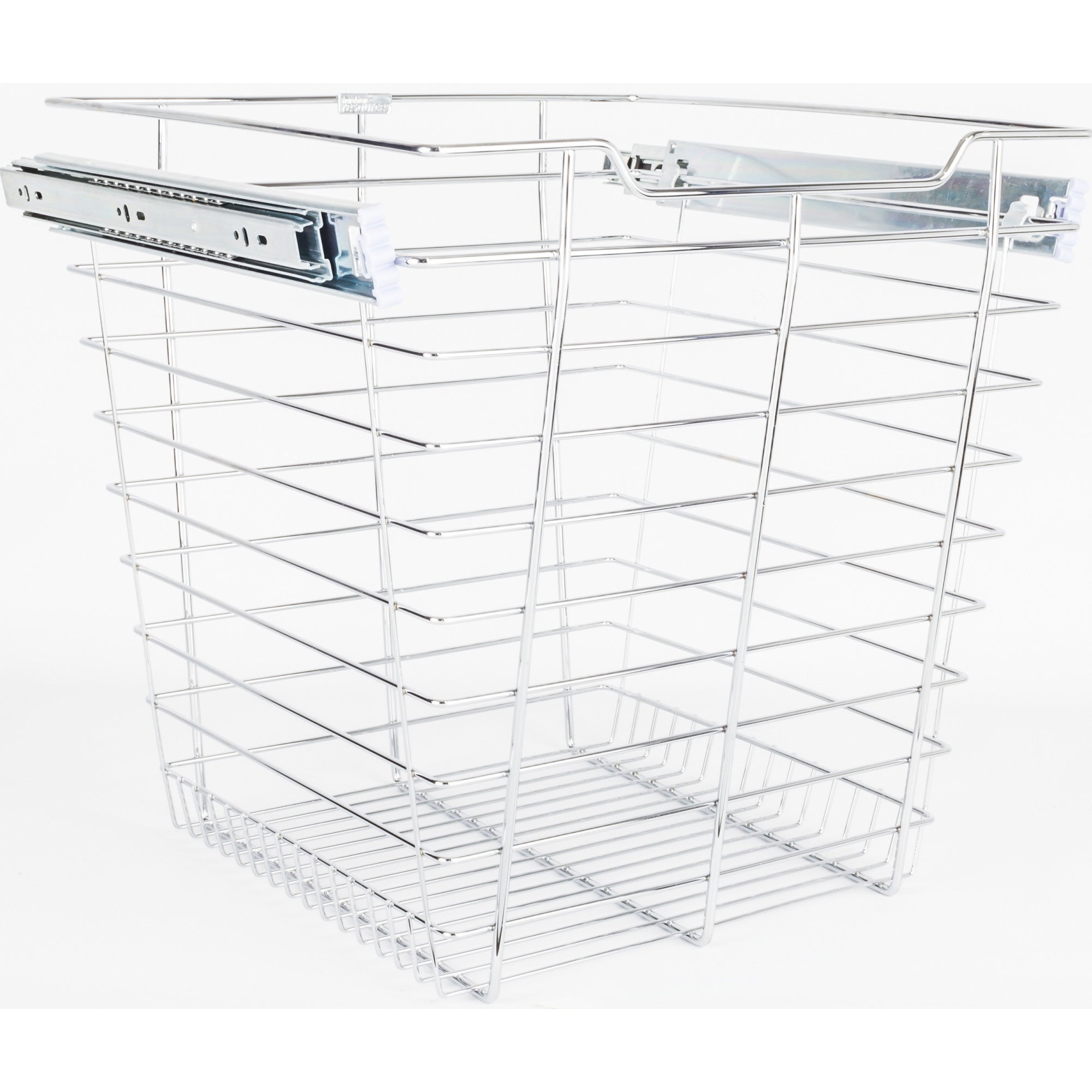 Chrome Closet Pullout Basket with Slides 16"D x 17"W x 17"H