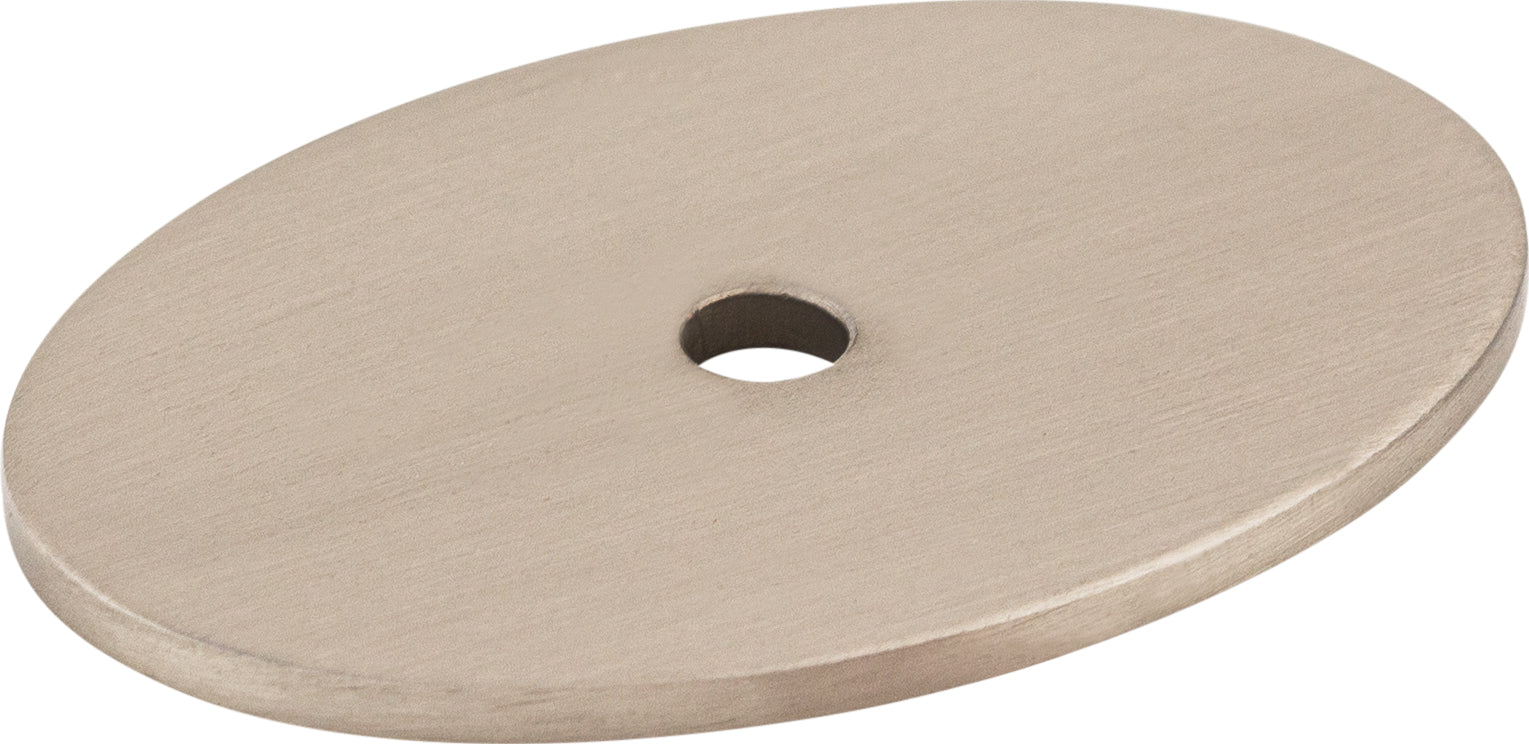 Oval Backplate 1 3/4 Inch Brushed Satin Nickel | KitchBath