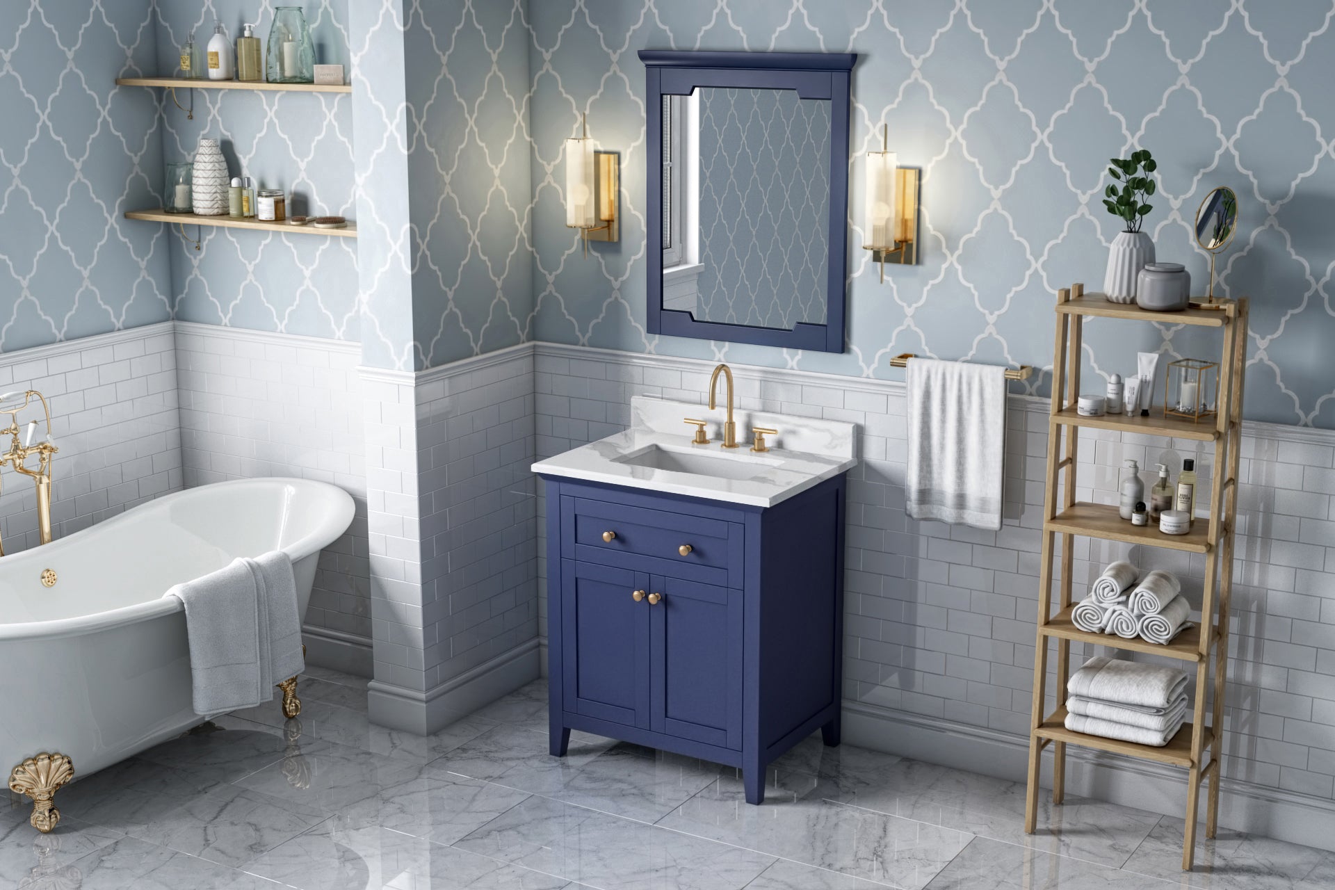 30" Hale Blue Chatham Vanity | KitchBath