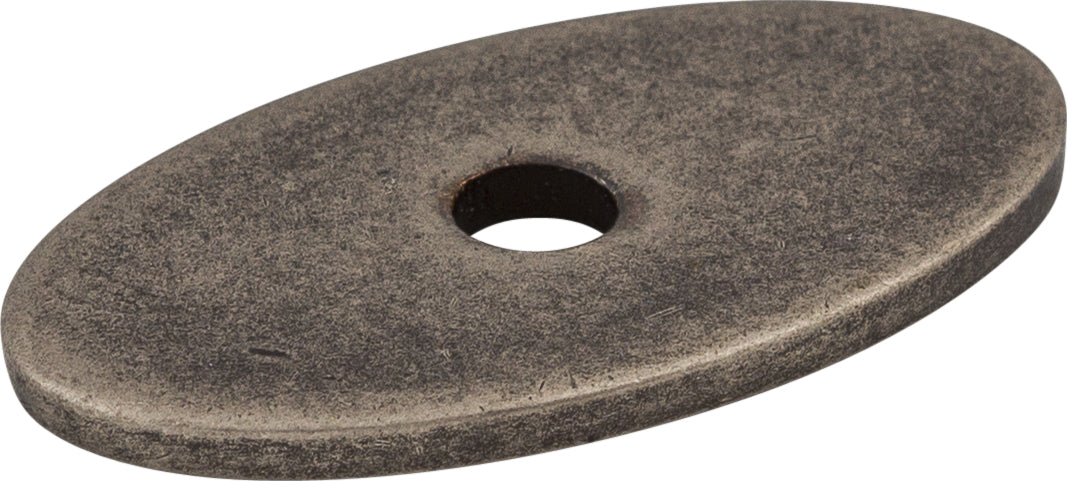 Oval Backplate 1 1/4 Inch Pewter Antique | KitchBath