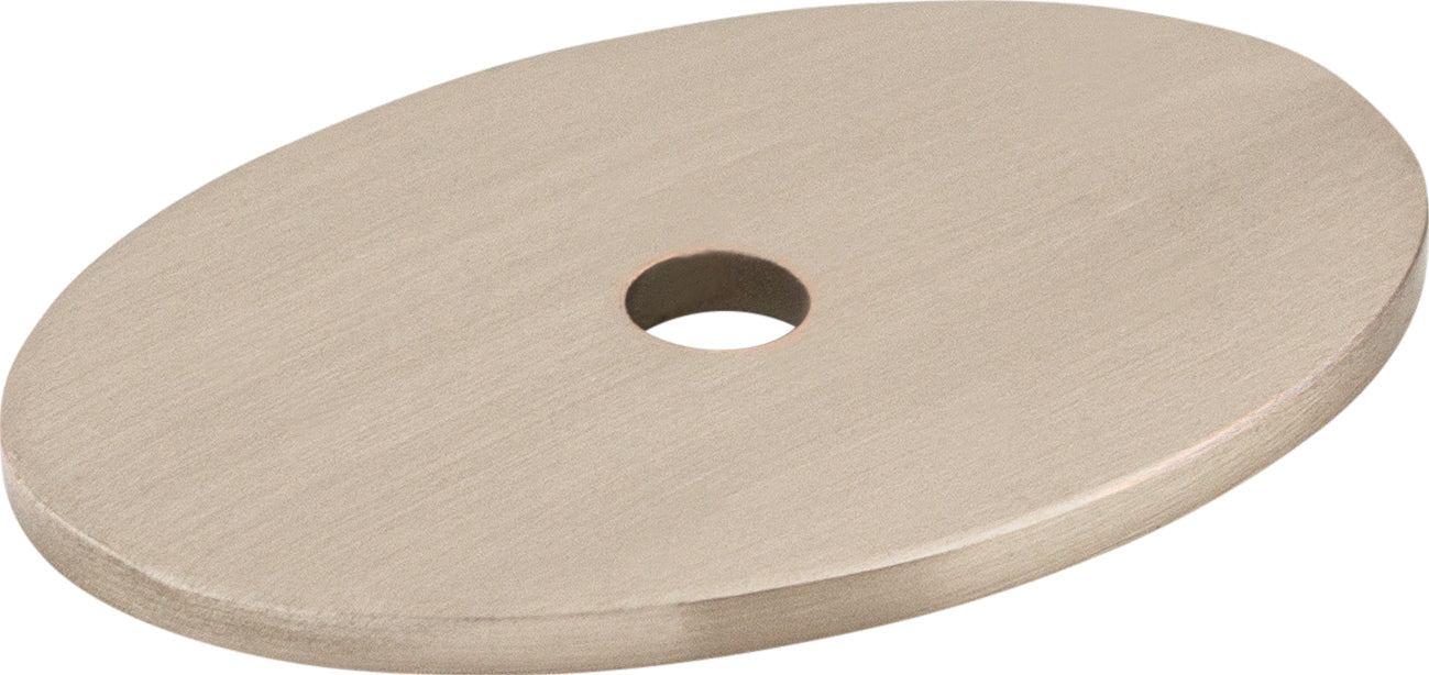 Oval Backplate 1 1/2 Inch Brushed Satin Nickel | KitchBath