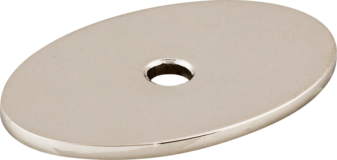 Oval Backplate 1 1/2 Inch Polished Nickel | KitchBath