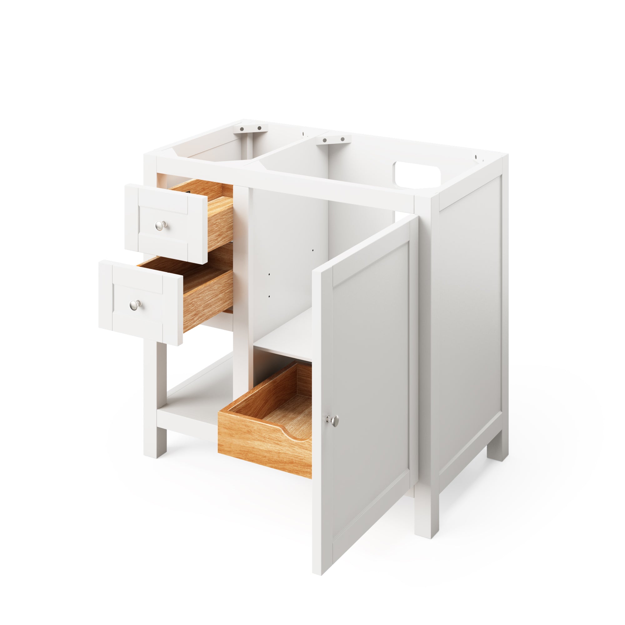 36" Grey Astoria Vanity, right offset | KitchBath