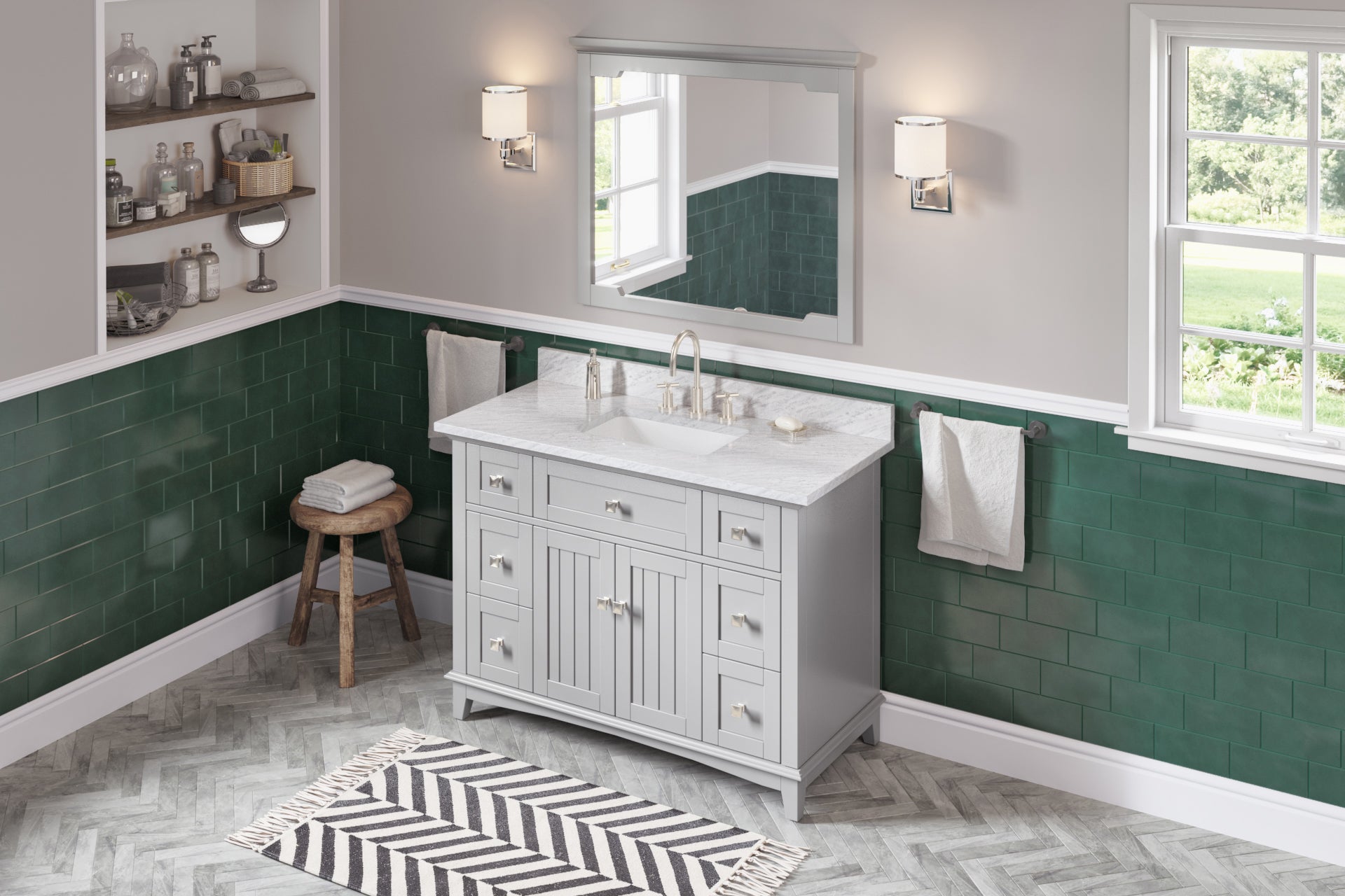 48" Grey Savino Vanity | KitchBath