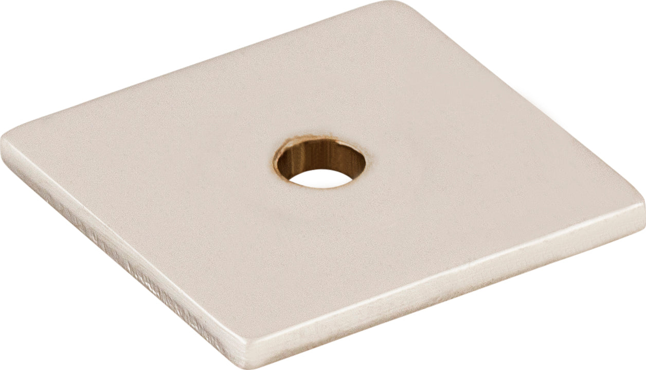 Square Backplate 1 Inch Polished Nickel | KitchBath