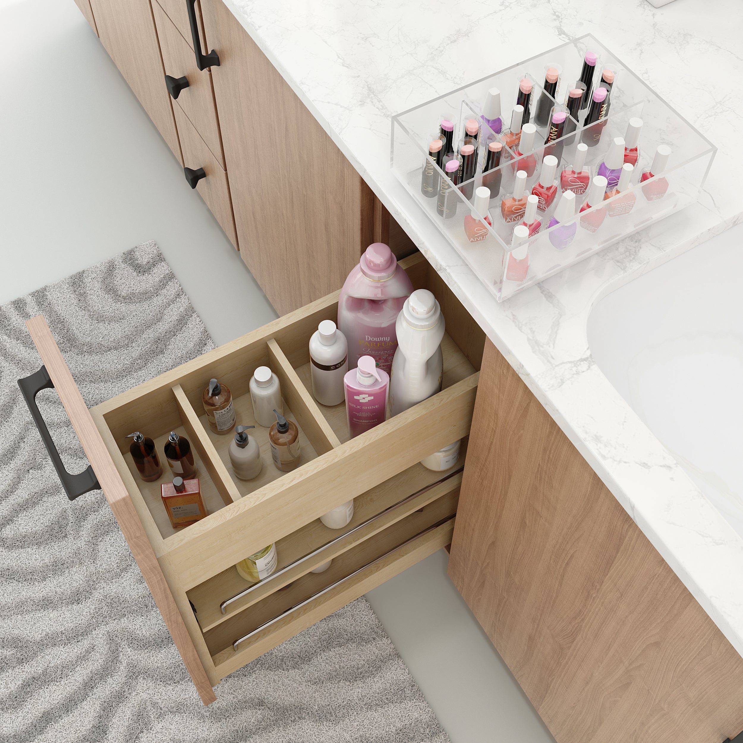 Acrylic Tray for Vanity Pullout | KitchBath