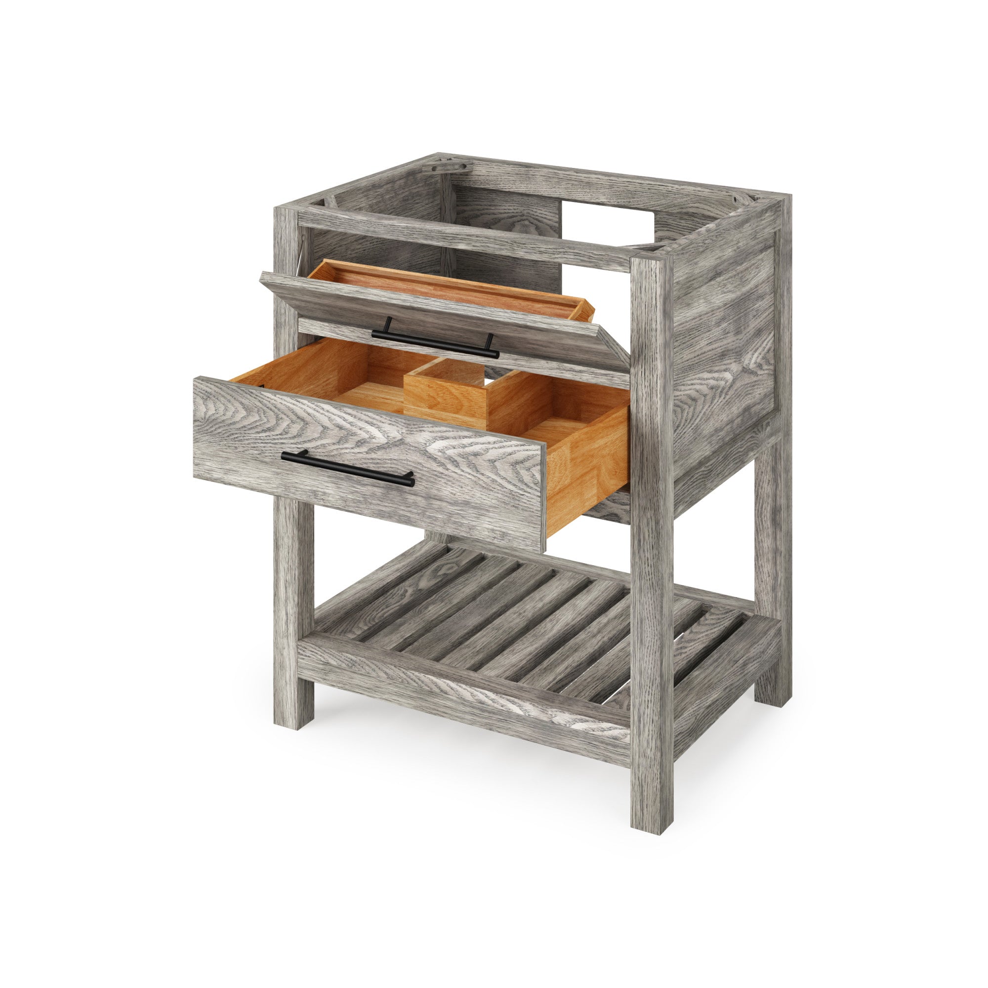 30" Weathered Grey Wavecrest Vanity | KitchBath