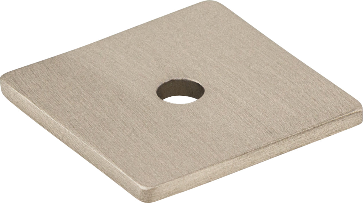 Square Backplate 1 Inch Brushed Satin Nickel | KitchBath