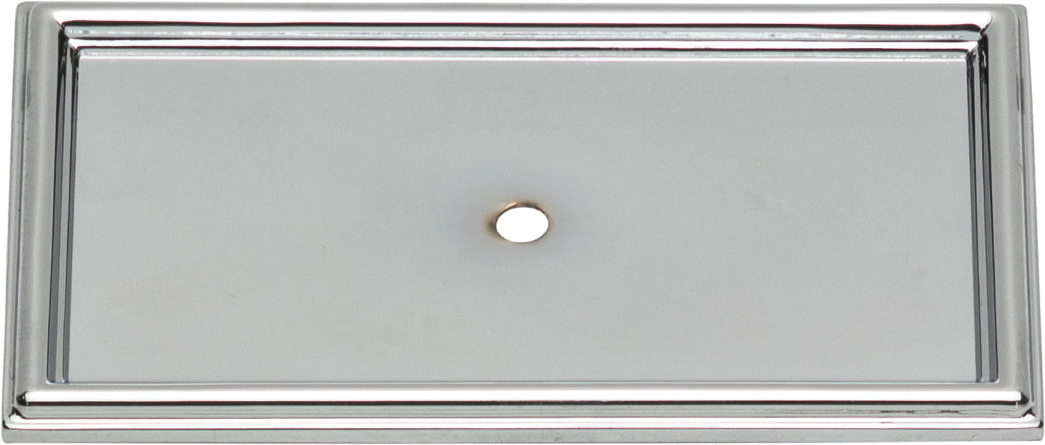 Campaign Rope Backplate 3 11/16 Inch Polished Chrome | KitchBath