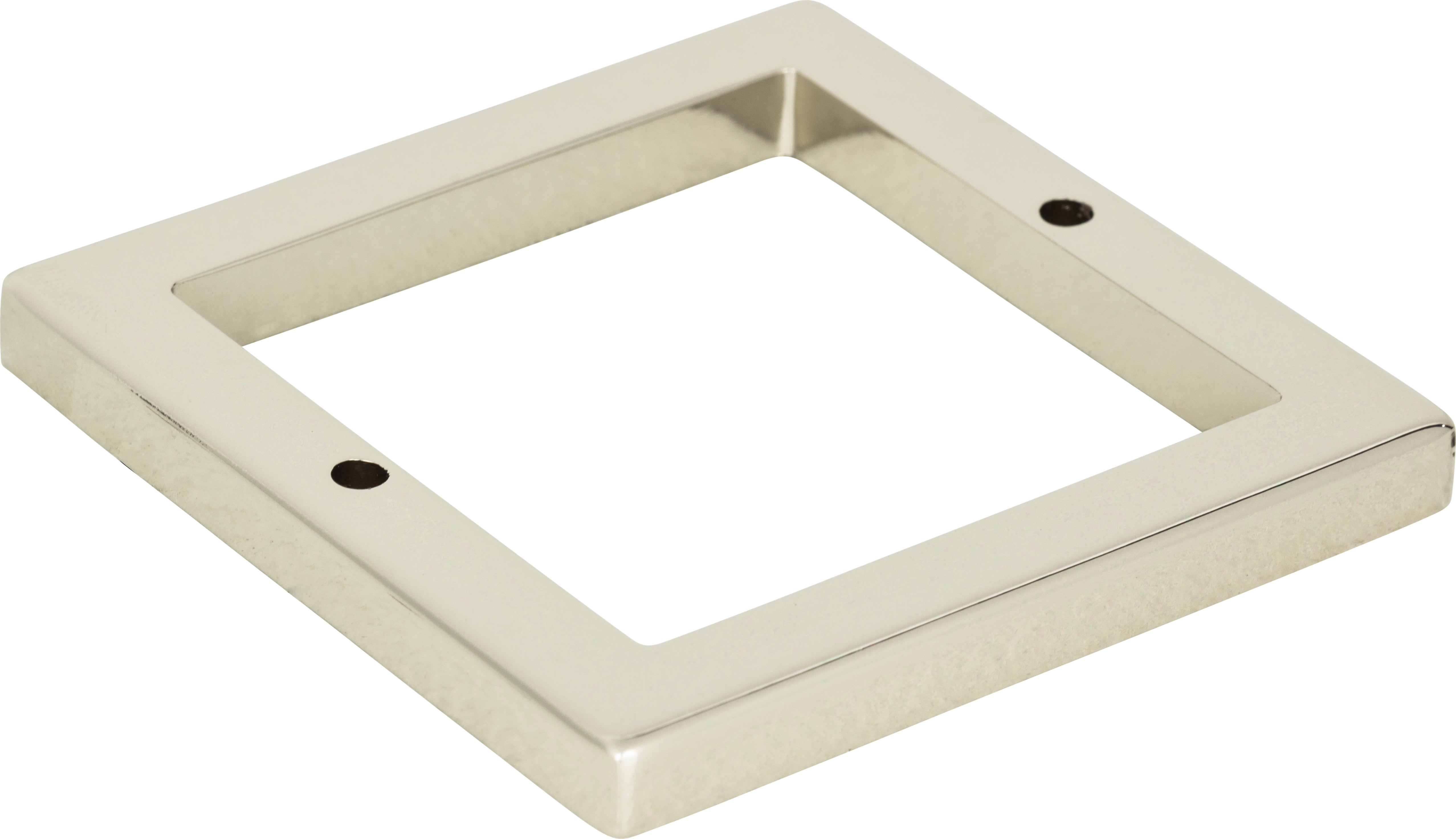 Tableau Square Base 2 1/2 Inch Polished Nickel | KitchBath