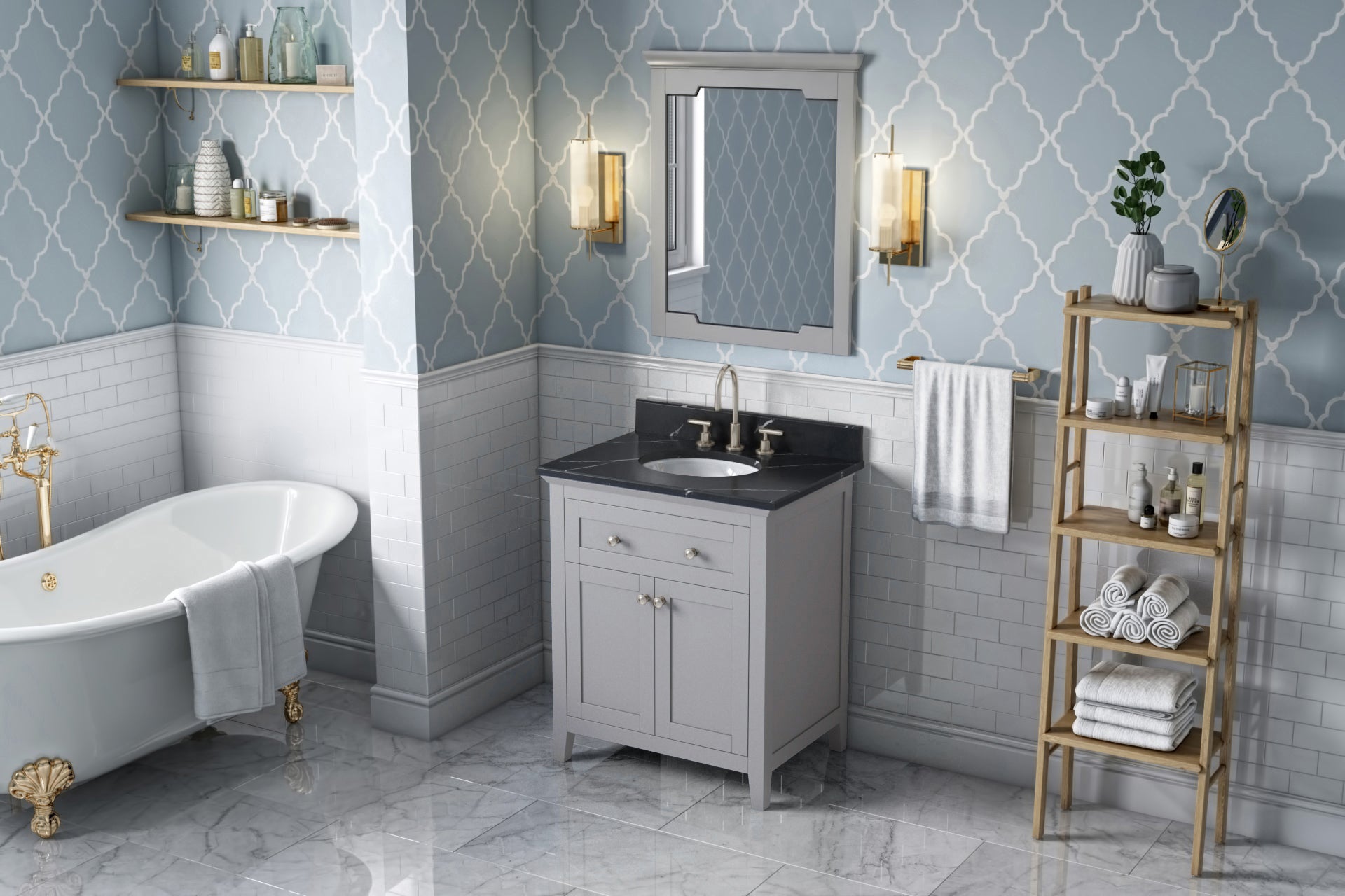 30" Grey Chatham Vanity | KitchBath