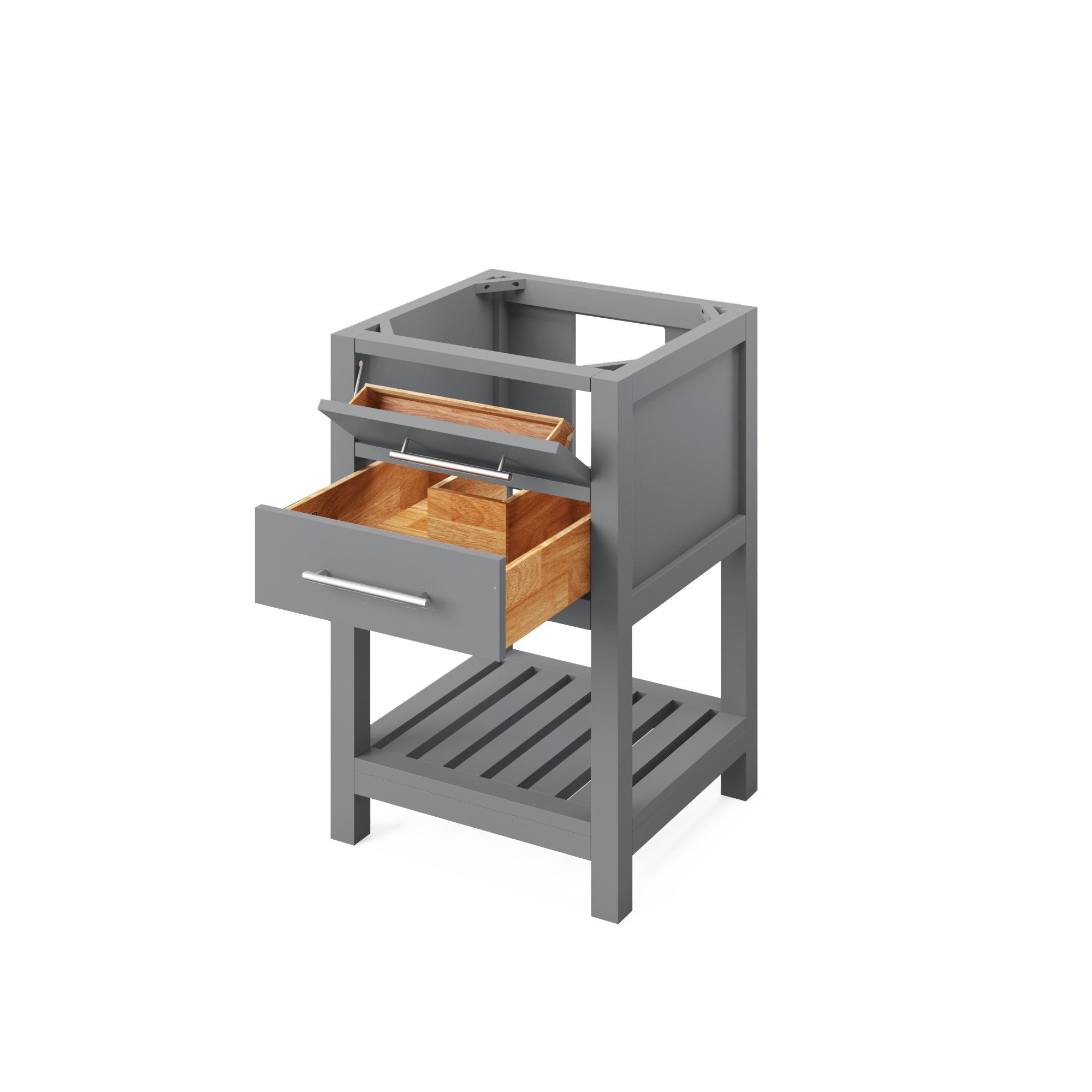 24" Grey Wavecrest Vanity | KitchBath