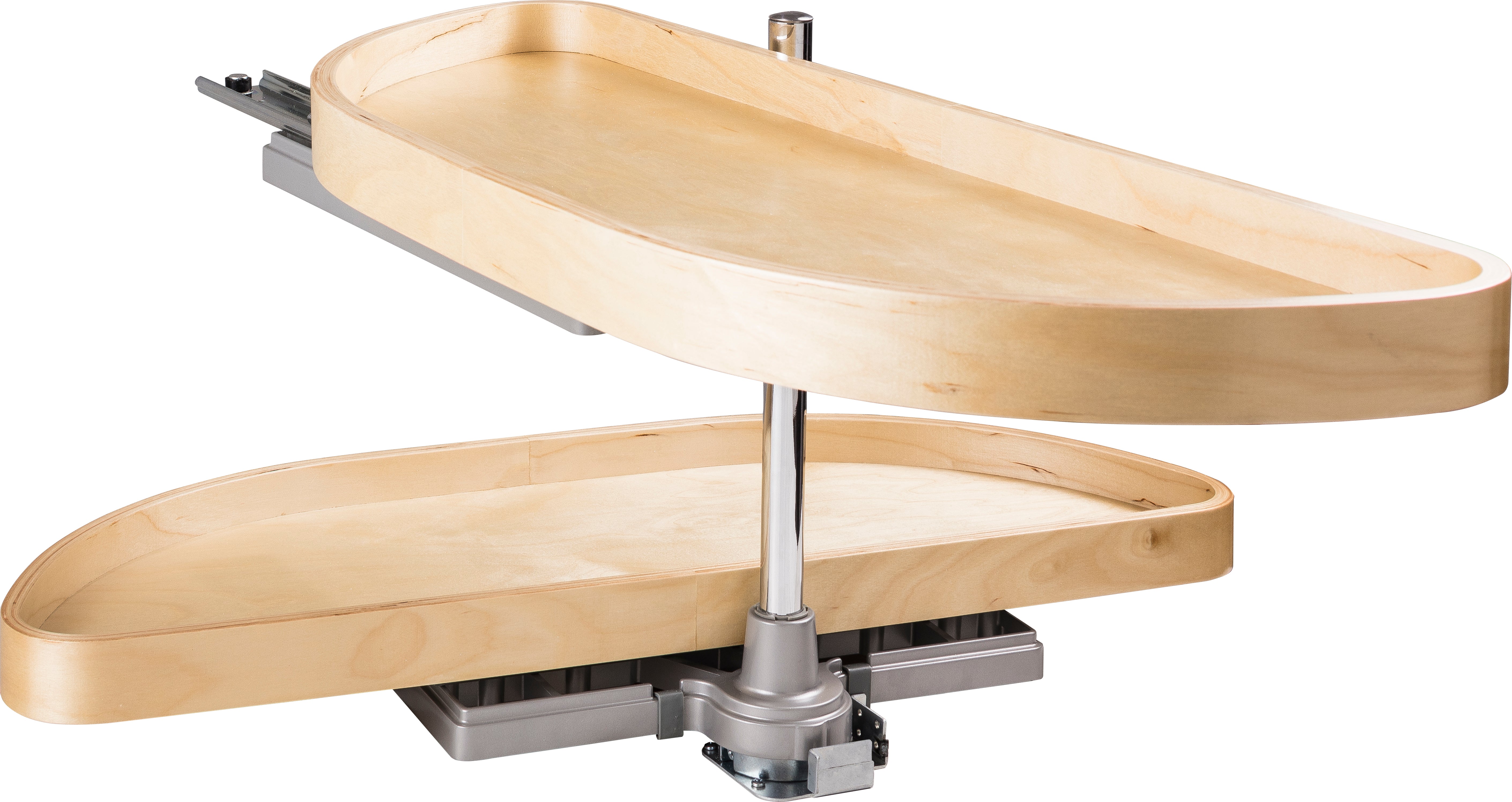 32" Wood Half-Moon Lazy Susan | KitchBath