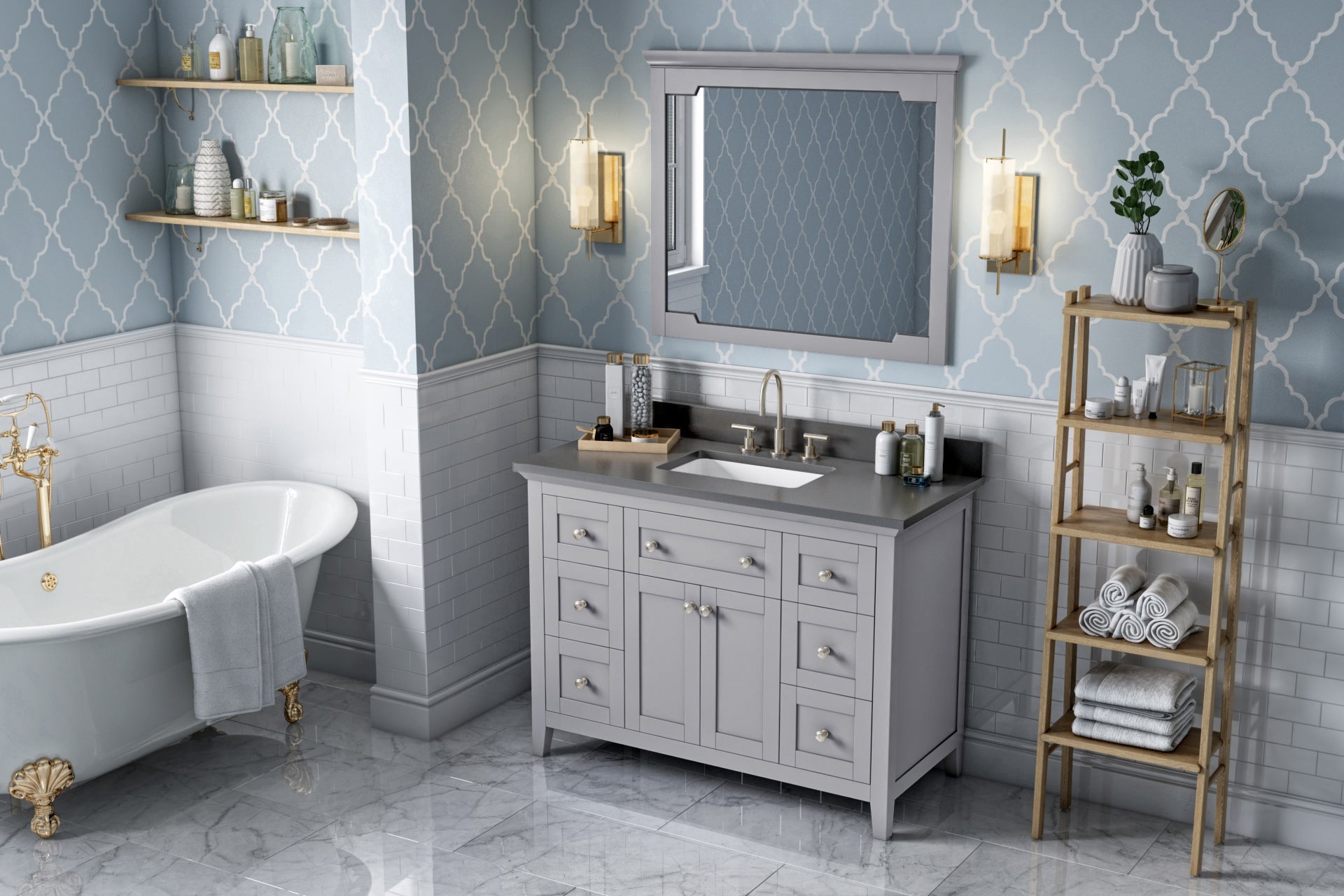48" Grey Chatham Vanity | KitchBath
