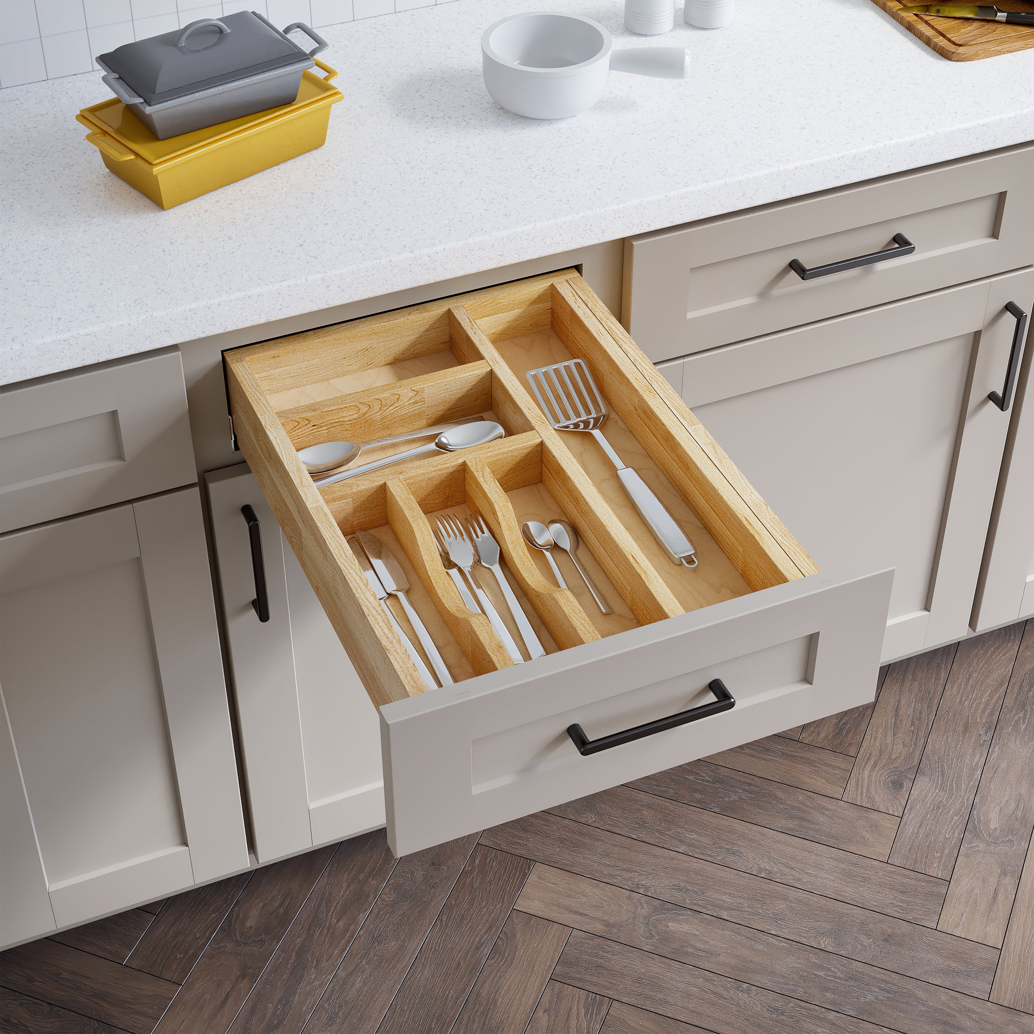 9"- 14" Adjustable Cutlery Drawer Insert