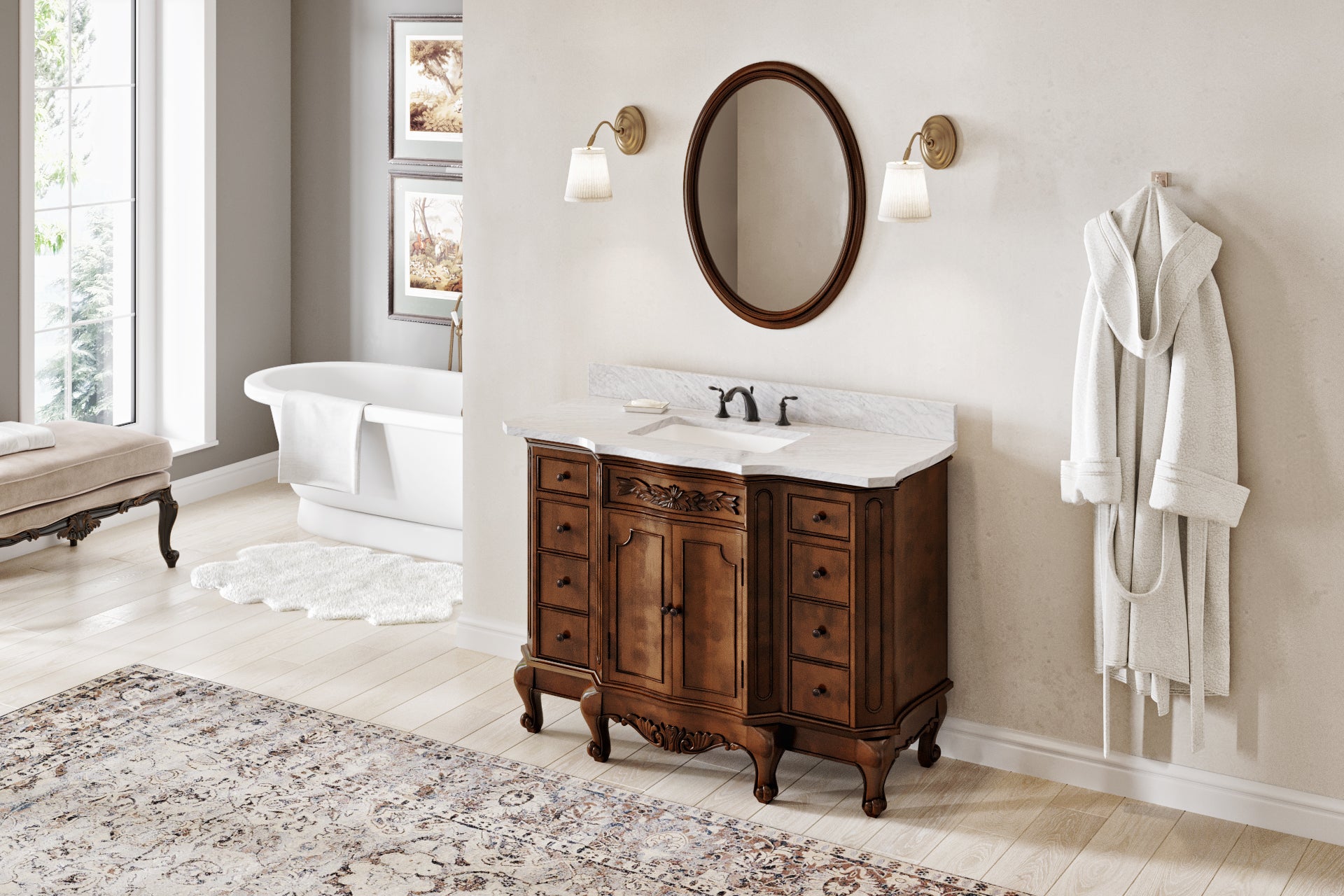 48" Nutmeg Clairemont Vanity | KitchBath