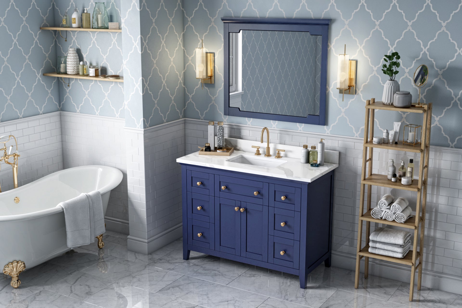 48" Hale Blue Chatham Vanity | KitchBath