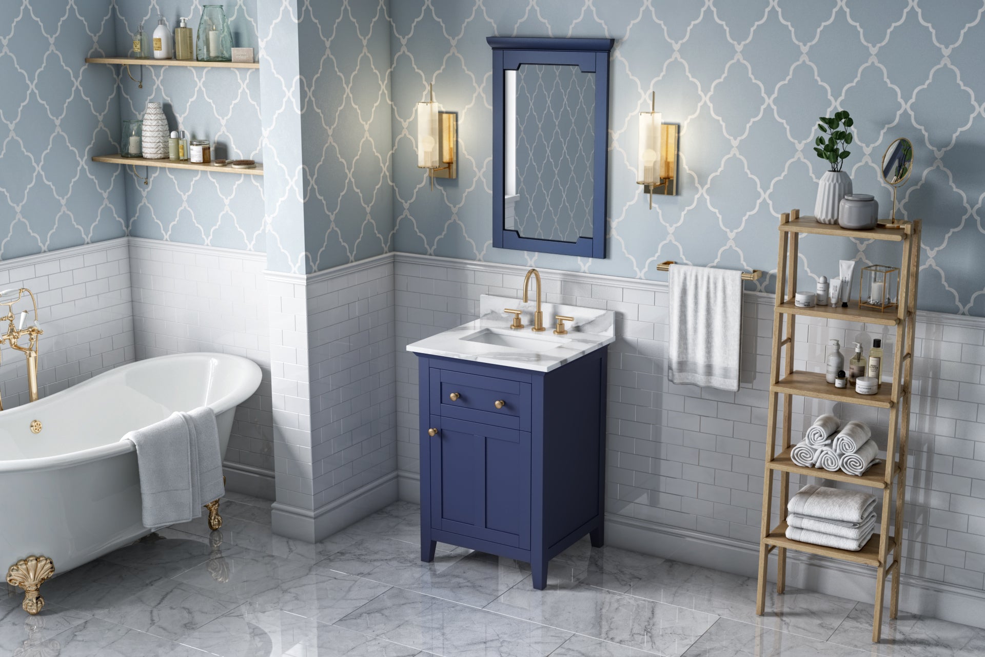 24" Hale Blue Chatham Vanity | KitchBath