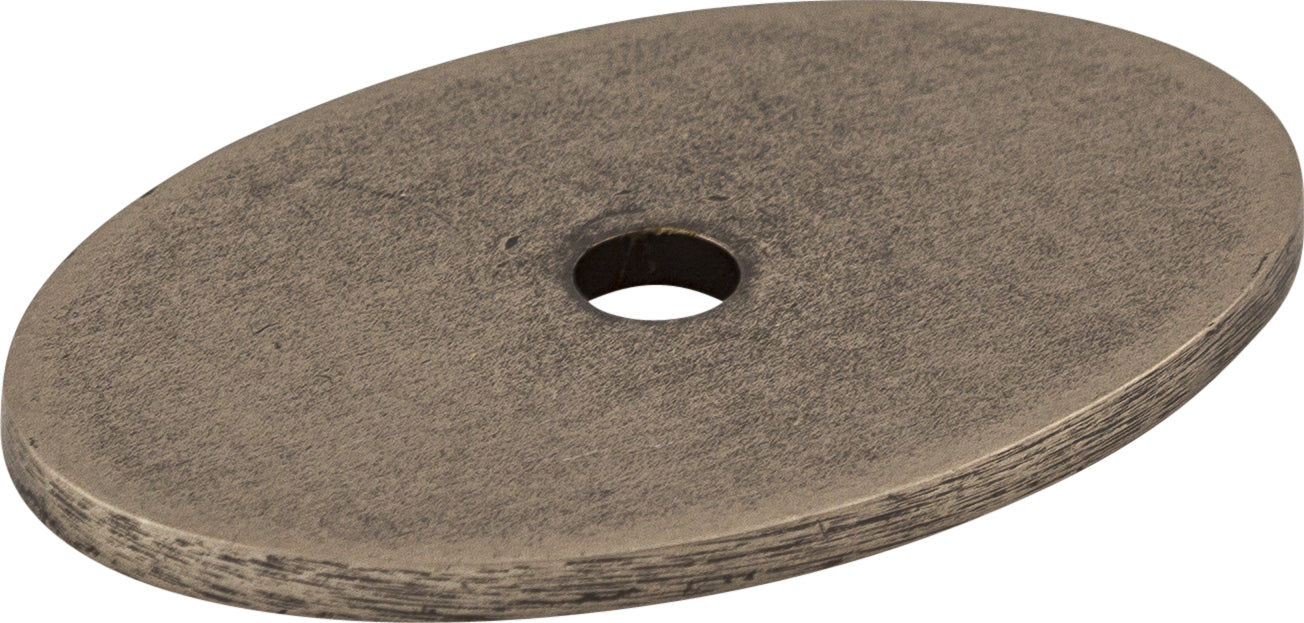 Oval Backplate 1 1/2 Inch Pewter Antique | KitchBath