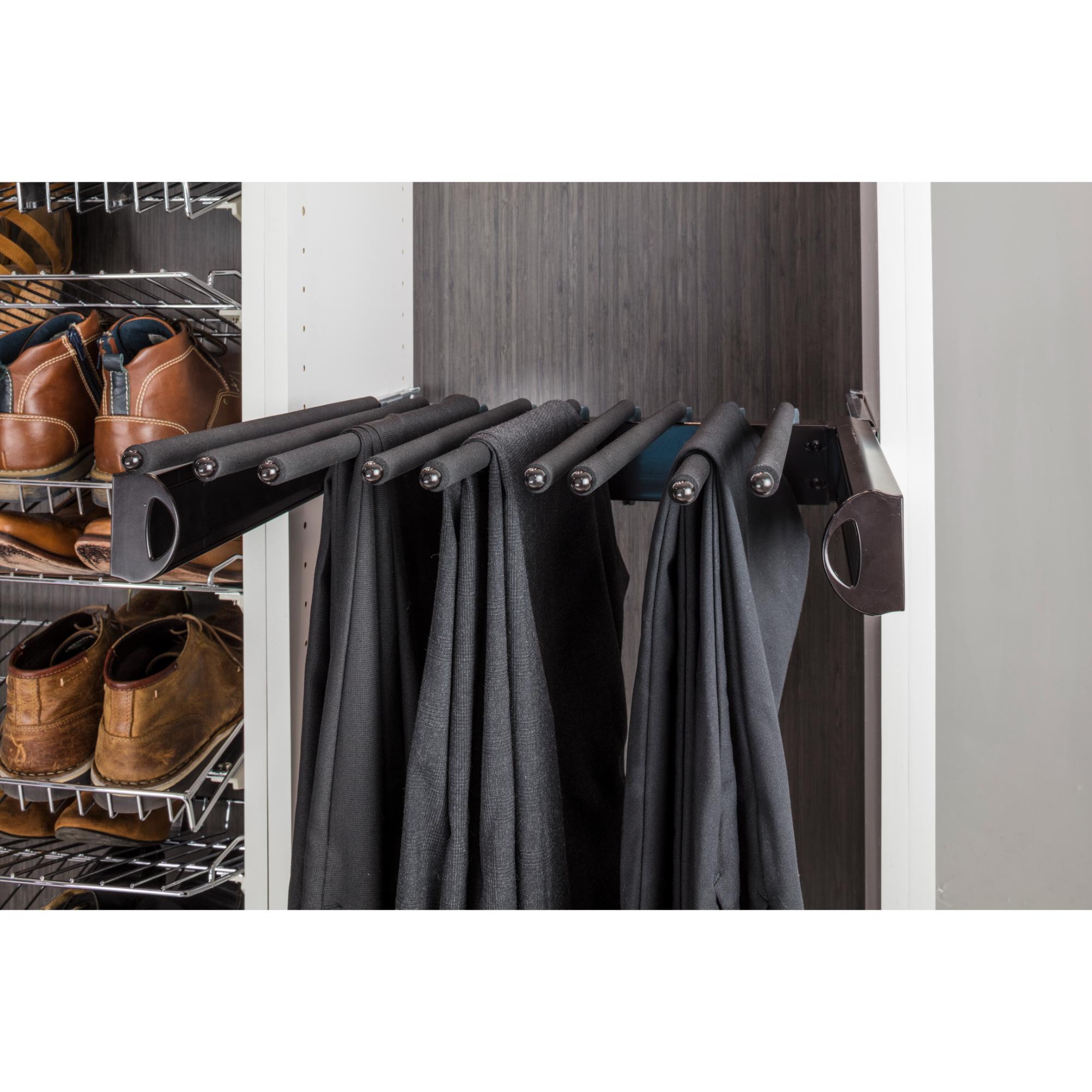 Polished Chrome 30" Wide Pant Rack | KitchBath