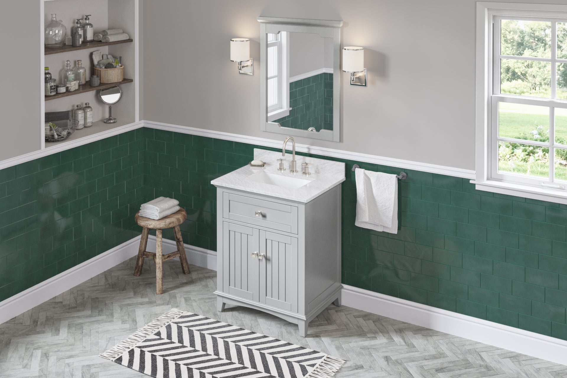 30" Grey Savino Vanity | KitchBath