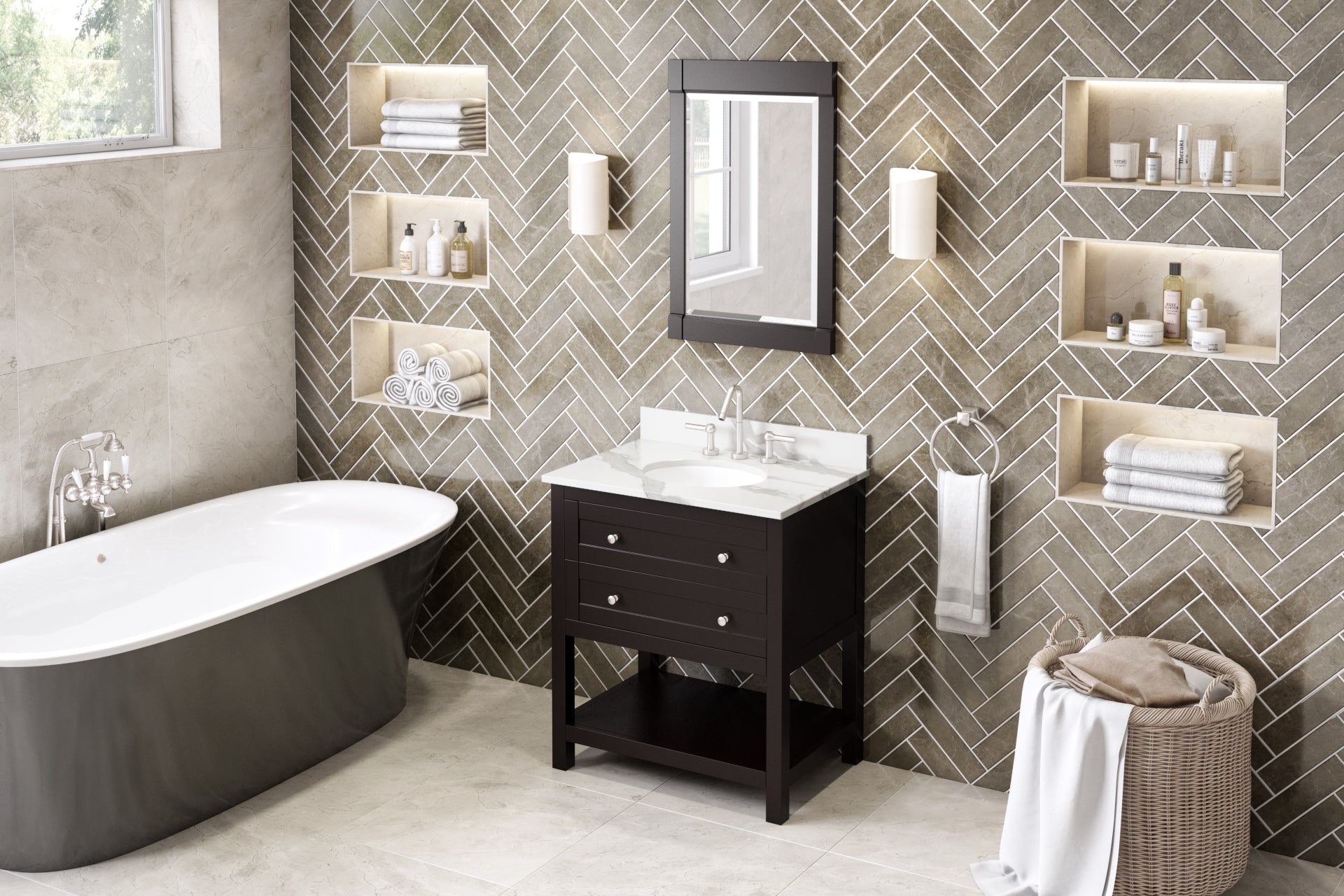 30" Espresso Astoria Vanity | KitchBath