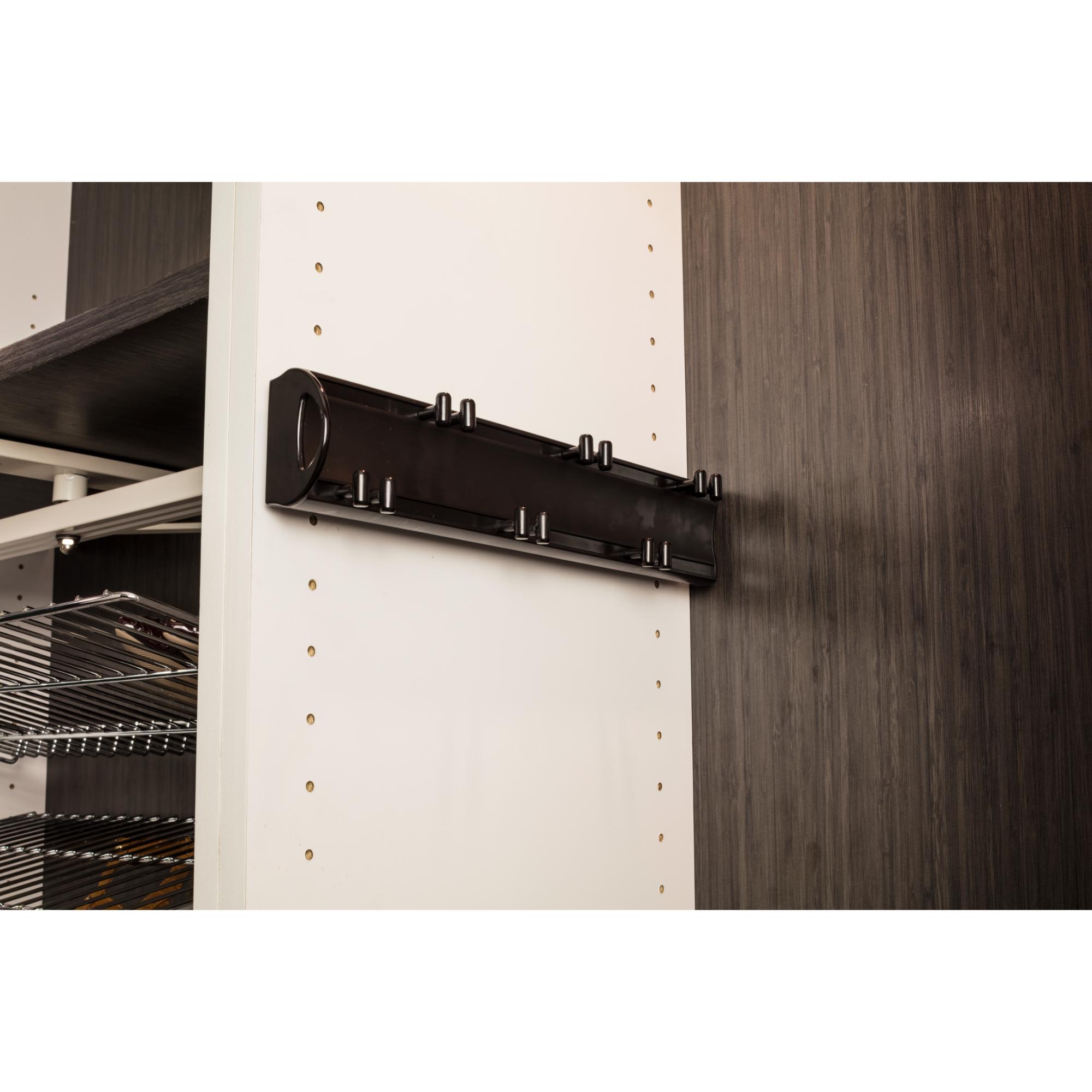 Satin Nickel 14" Belt Rack | KitchBath