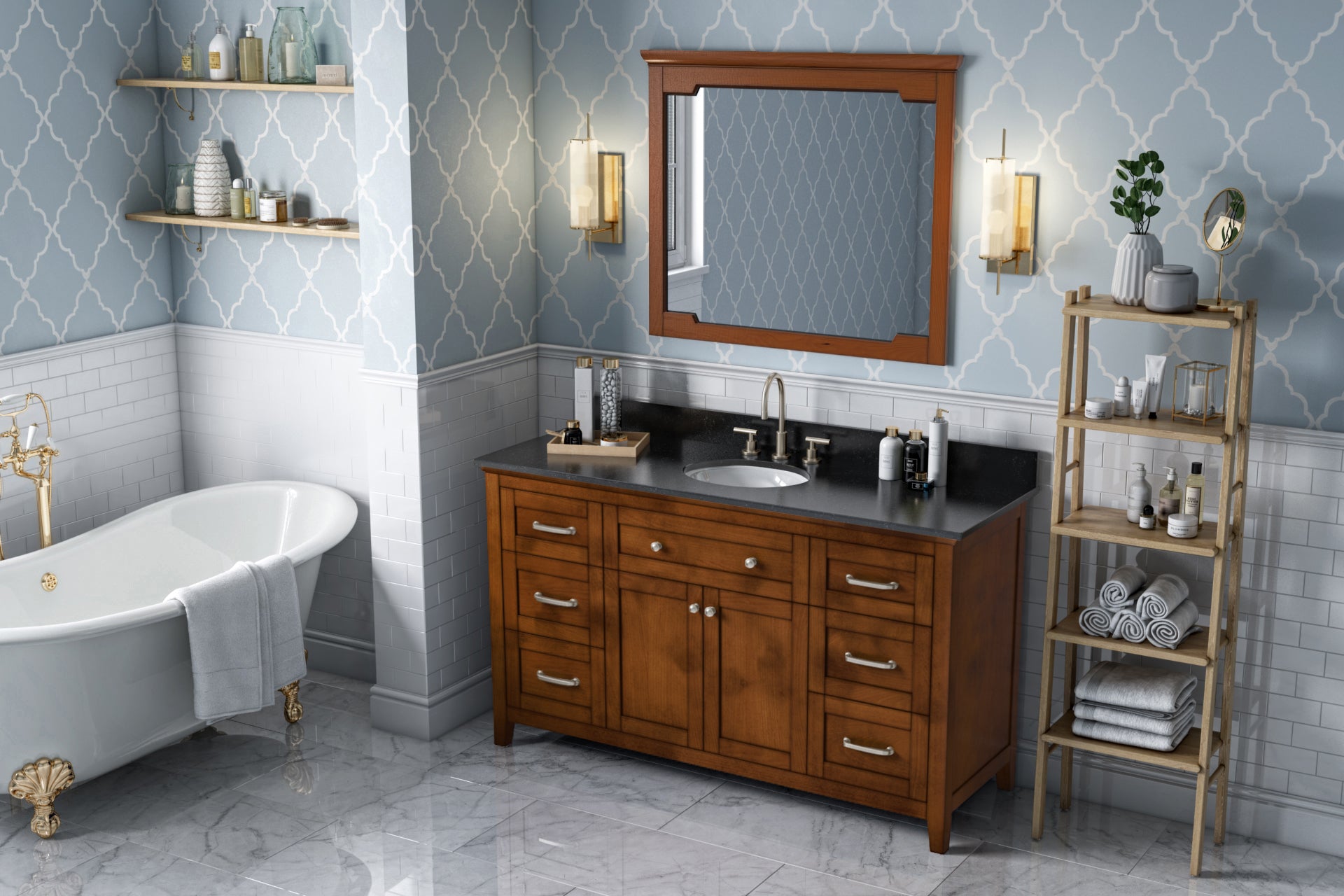 60" Chocolate Chatham Vanity | KitchBath