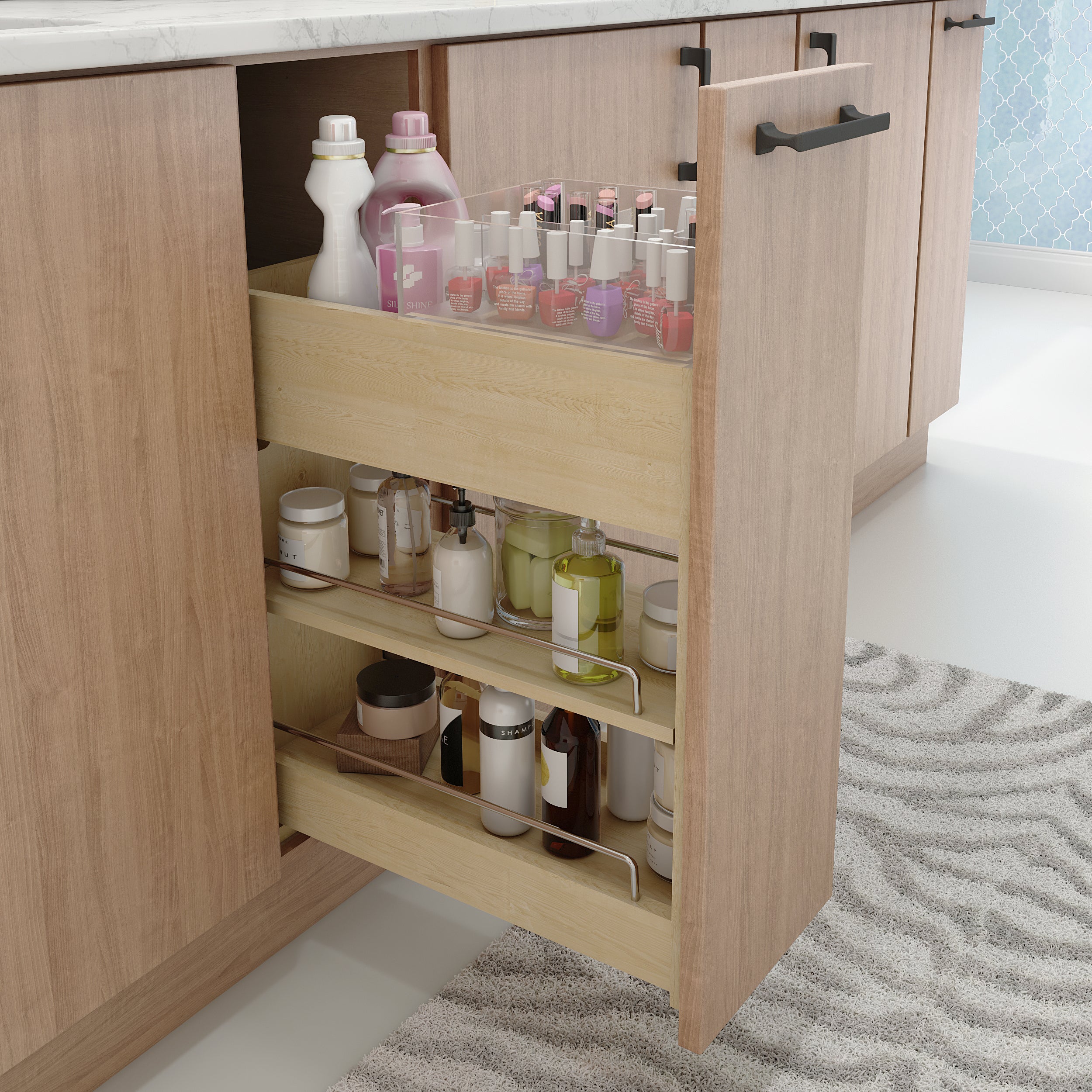Acrylic Tray for Vanity Pullout | KitchBath