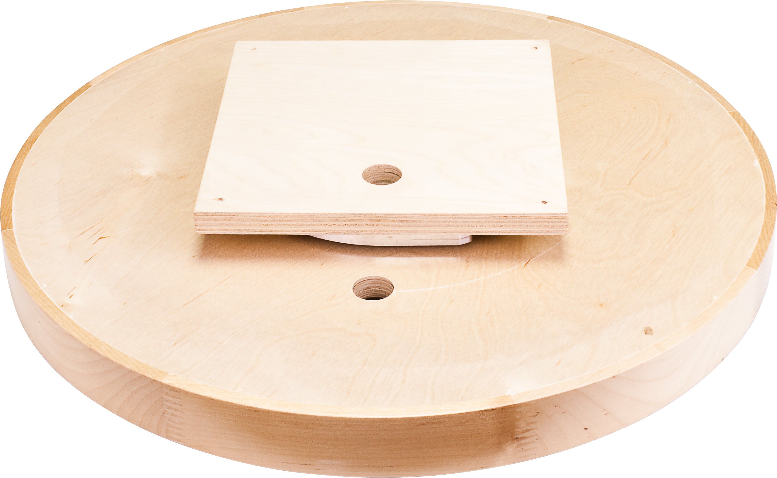 28" Round Wood Lazy Susan Shelf with Swivel | KitchBath